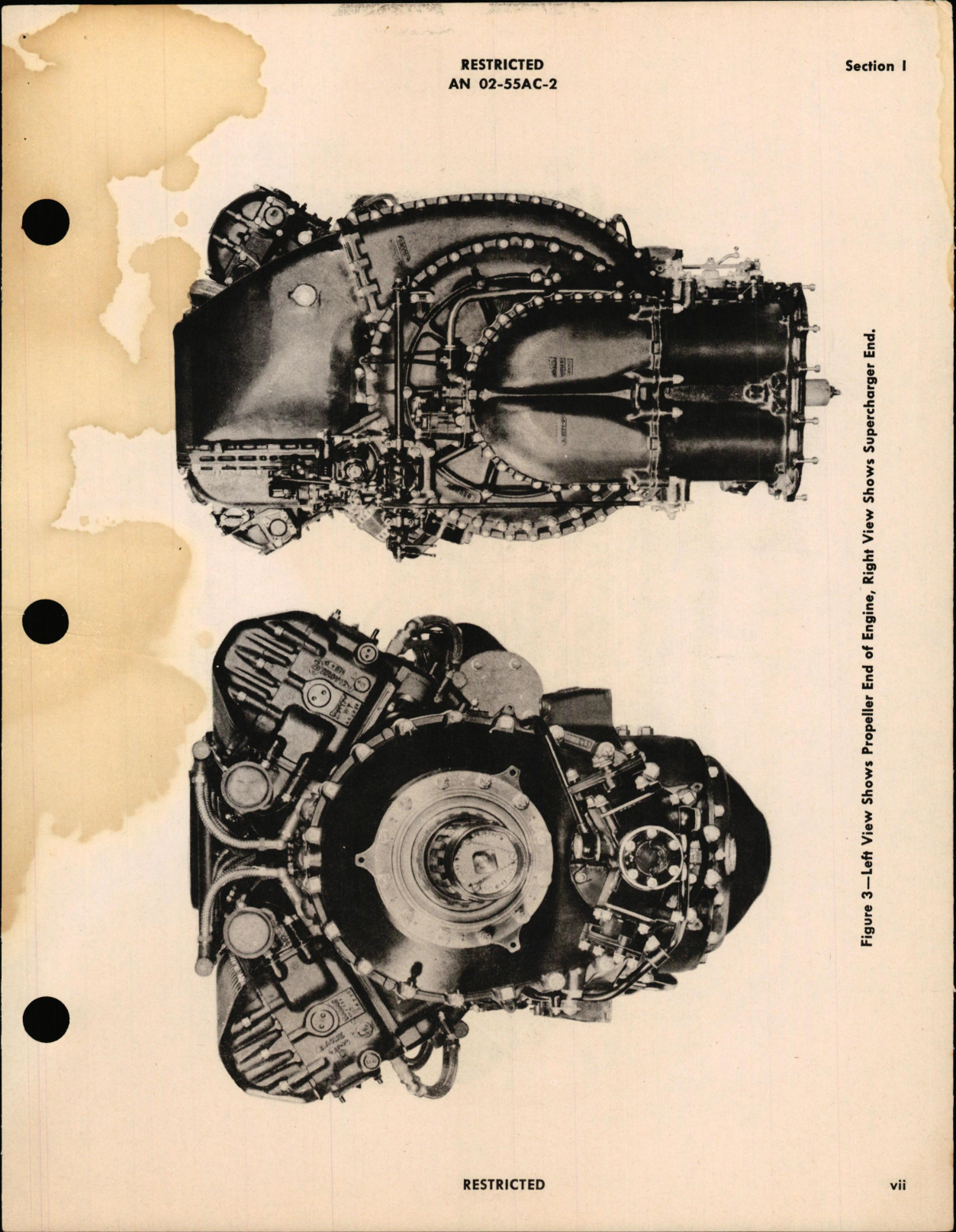 Sample page 9 from AirCorps Library document: Service Instructions for V-1650-3, -7 and Merlin 68 and 69 Engines
