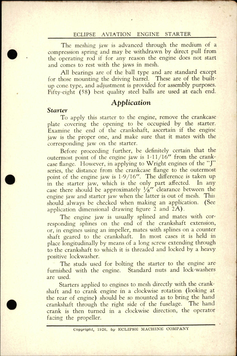Sample page 7 from AirCorps Library document: Instruction Book for Eclipse Series 6 Engine Starter