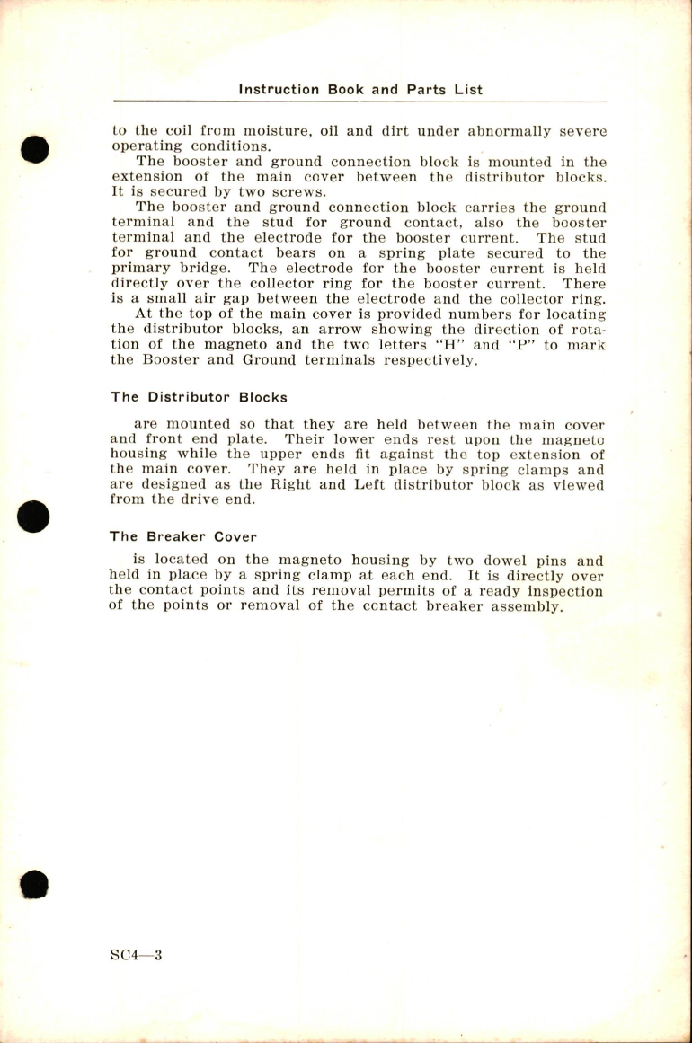 Sample page 7 from AirCorps Library document: Parts List and Instruction Book for Scintilla Aircraft Magneto Types AG 8-D, AG 9-D, and AG 12-D