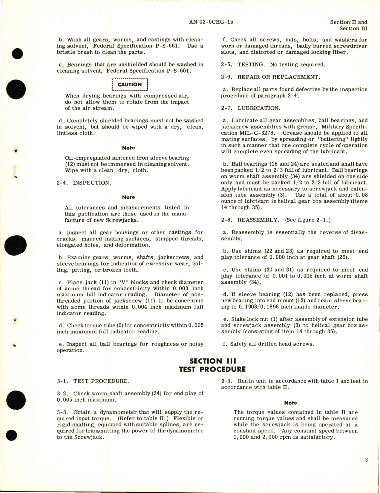 Sample page 5 from AirCorps Library document: Overhaul Instructions for Screwjack, Parts 30596-02, 30596-03, 31129-01, 31129-03, 31129-04, and 72909-01