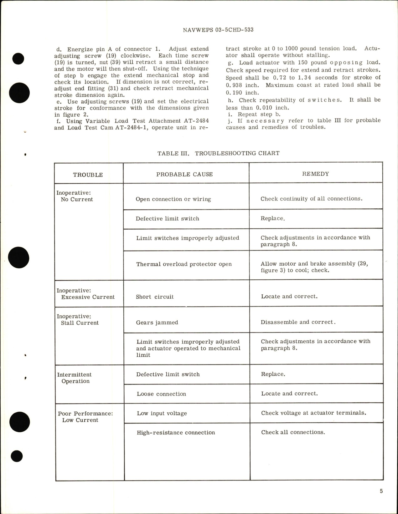 Sample page 5 from AirCorps Library document: Overhaul Instructions with Parts Breakdown for Electro-Mechanical Linear Actuator Models R584M8, R584M8-1, R584M8-1-1
