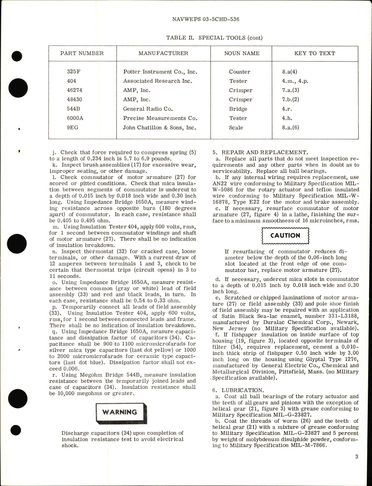 Sample page 5 from AirCorps Library document: Overhaul Instructions with Parts Breakdown for Rotary Electro-Mechanical Actuator, Part No R450M7