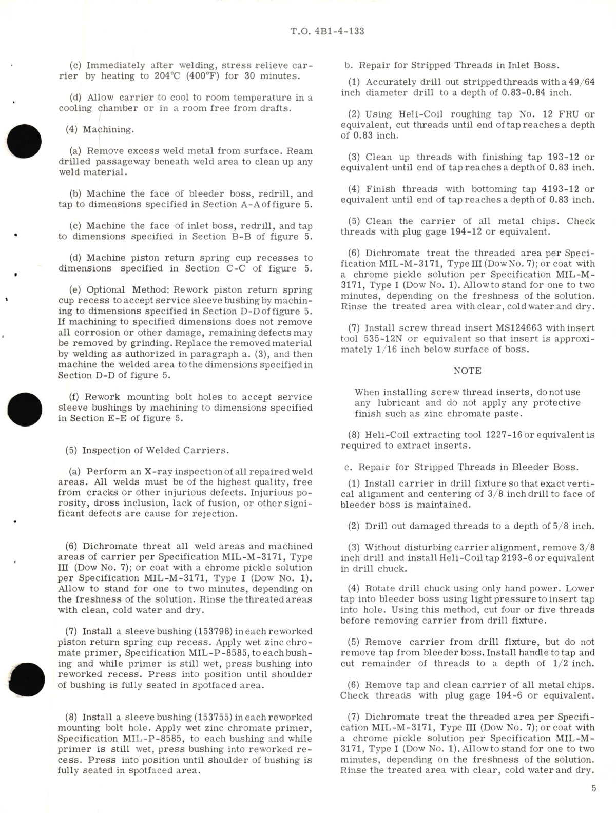 Sample page 7 from AirCorps Library document: Overhaul with Illustrated Parts Breakdown for Brake Assembly, 24 X 16 6/16 - 4 Rotor Part No. 149016M, 149016 