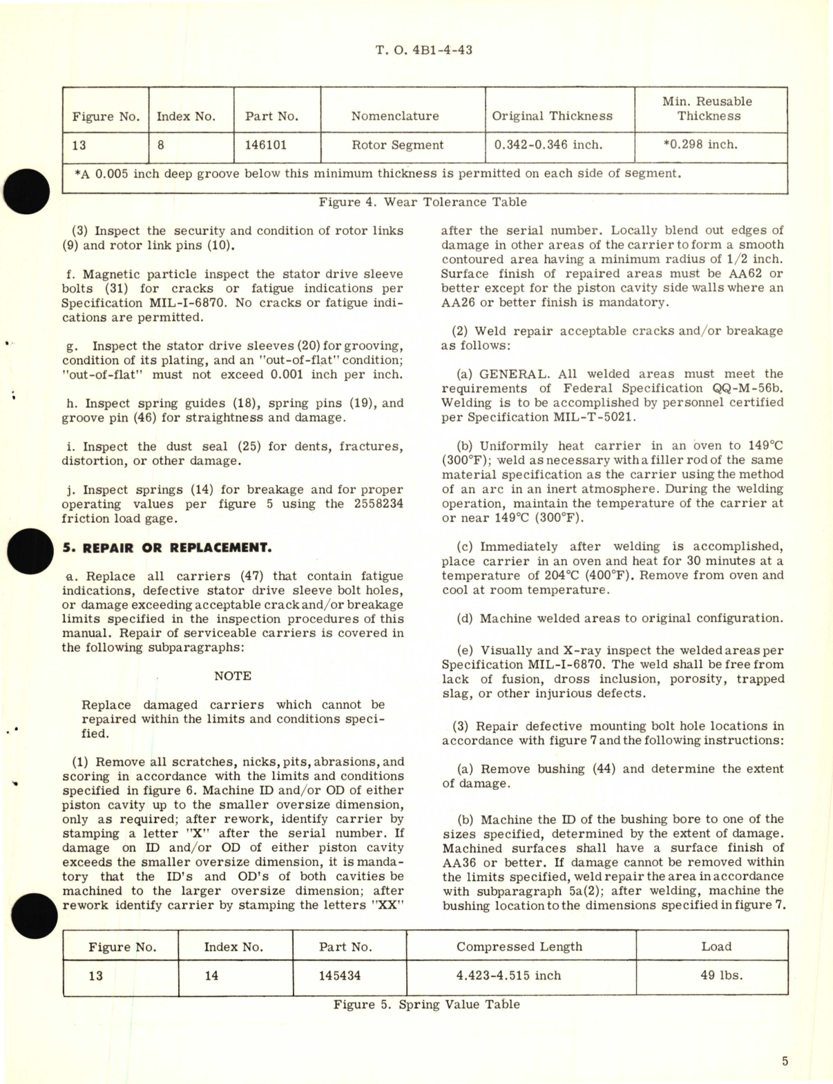 Sample page 7 from AirCorps Library document: Overhaul with Illustrated Parts Breakdown for Brake Assembly, 16 1/2  X 11 1/2 - 4 Rotor Part No. 151183-1, 151183-2 