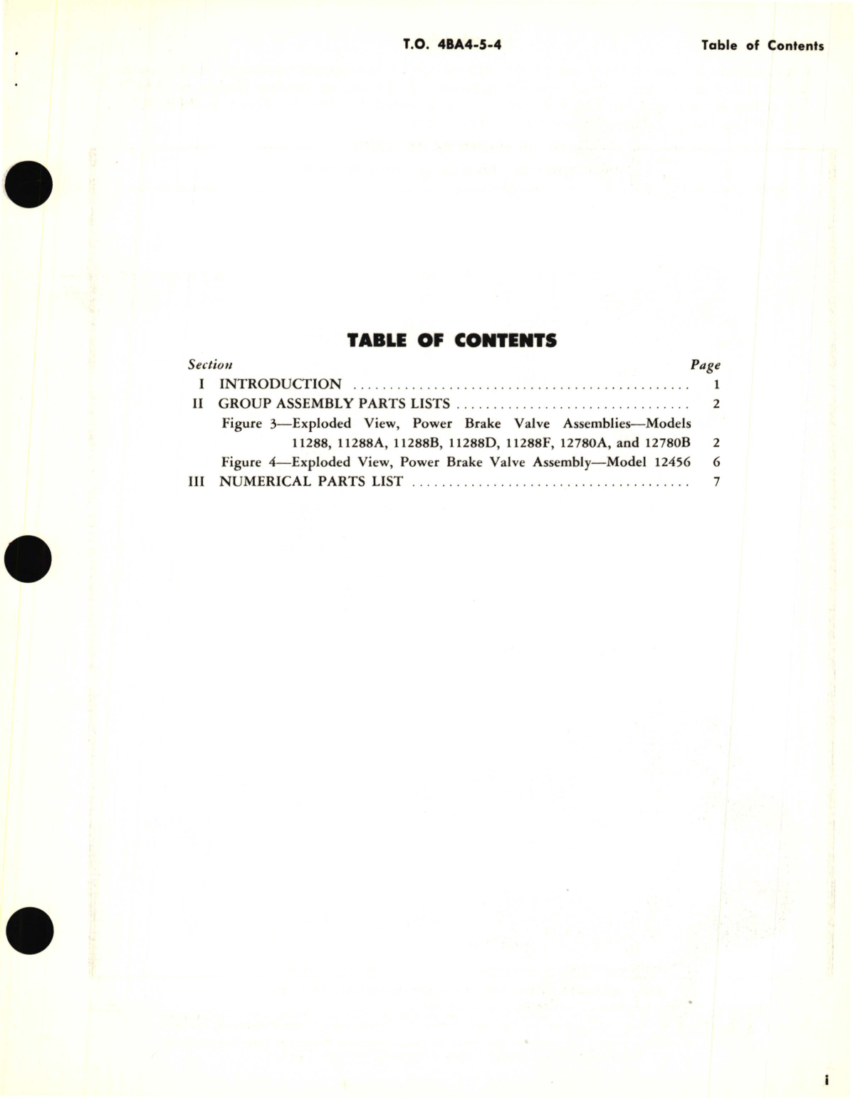 Sample page 3 from AirCorps Library document: Parts Catalog for Power Brake Valves Part No. 11288, 11288A,  11288B, 11288D, 11288F, 12780A, 12780B AND 12456