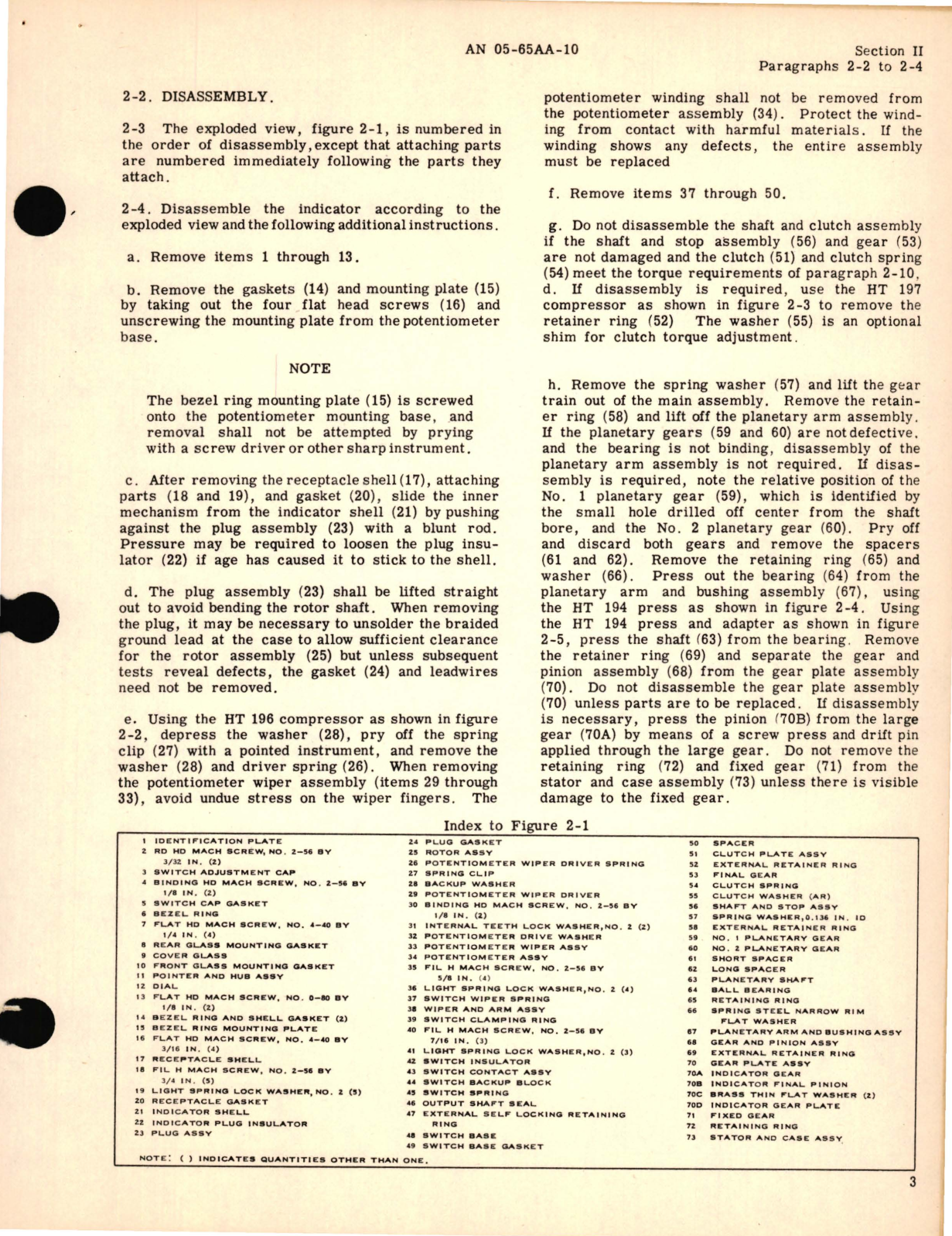 Sample page 7 from AirCorps Library document: Overhaul Instructions for Fuel or Oil Quantity Indicator Type JG7020A, JG7020C, JG7021A, JG7021C