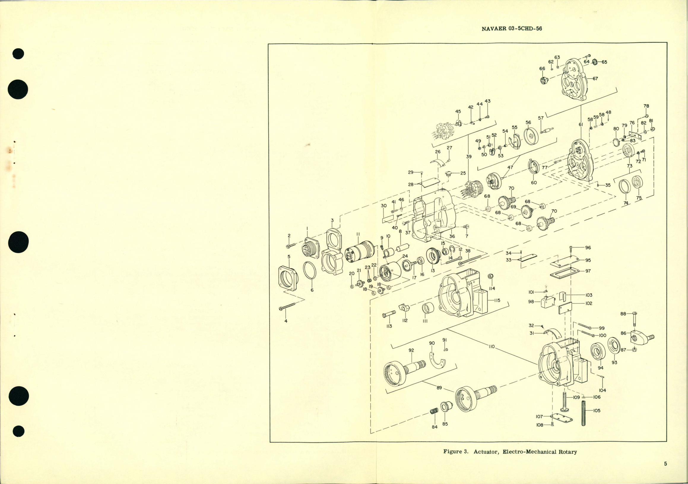 Sample page 5 from AirCorps Library document: Overhaul Instructions with Parts Breakdown for Electro-Mechanical Rotary Actuator Model R-1174M1