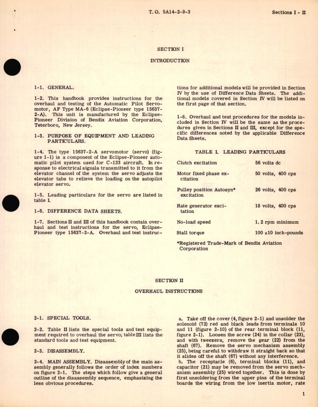 Sample page 5 from AirCorps Library document: Overhaul Instructions for Servomotor Part No. 15637-2-A AF Type MA-6 