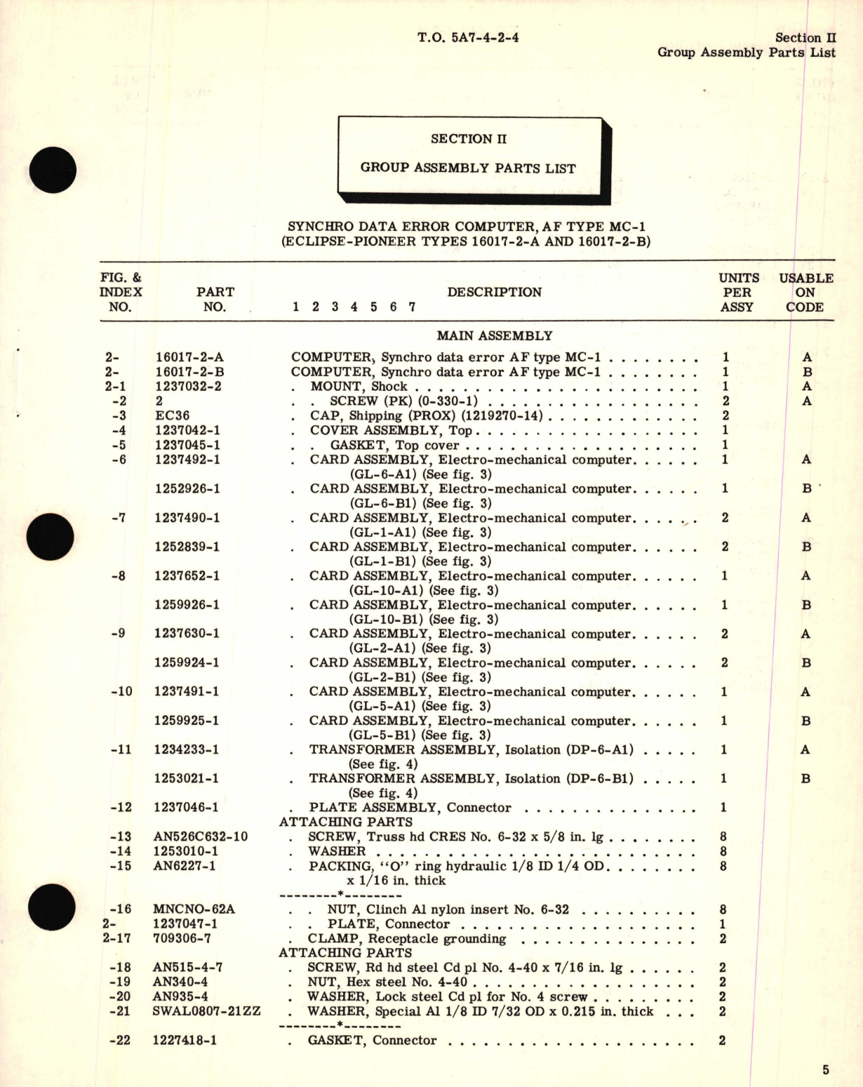 Sample page 9 from AirCorps Library document: Illustrated Parts Breakdown for Synchro Data Error Computer  Part No. 16017-2 