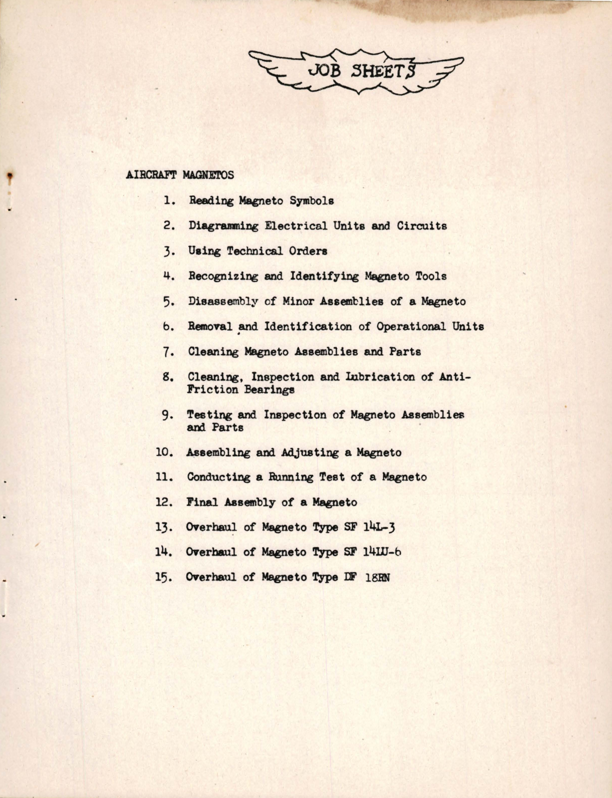 Sample page 5 from AirCorps Library document: Preliminary Inspection Manual for Aircraft Magnetos