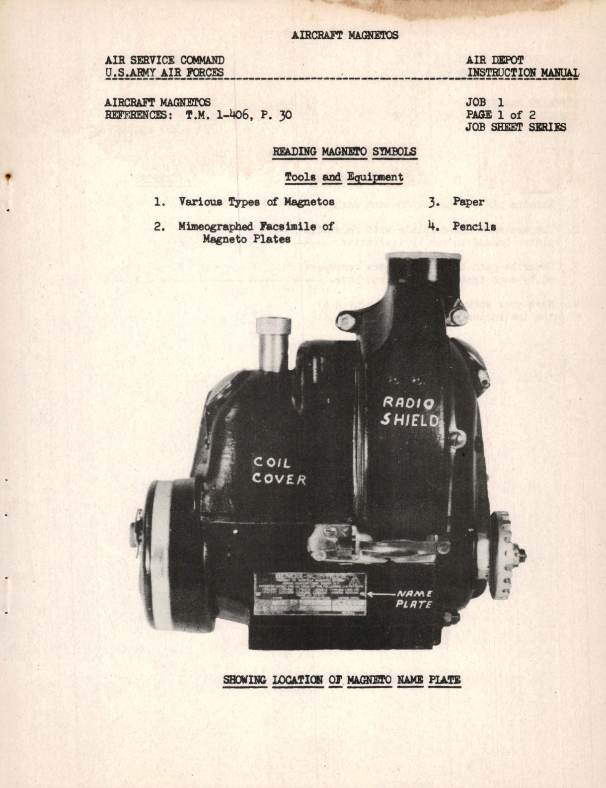 Sample page 7 from AirCorps Library document: Preliminary Inspection Manual for Aircraft Magnetos