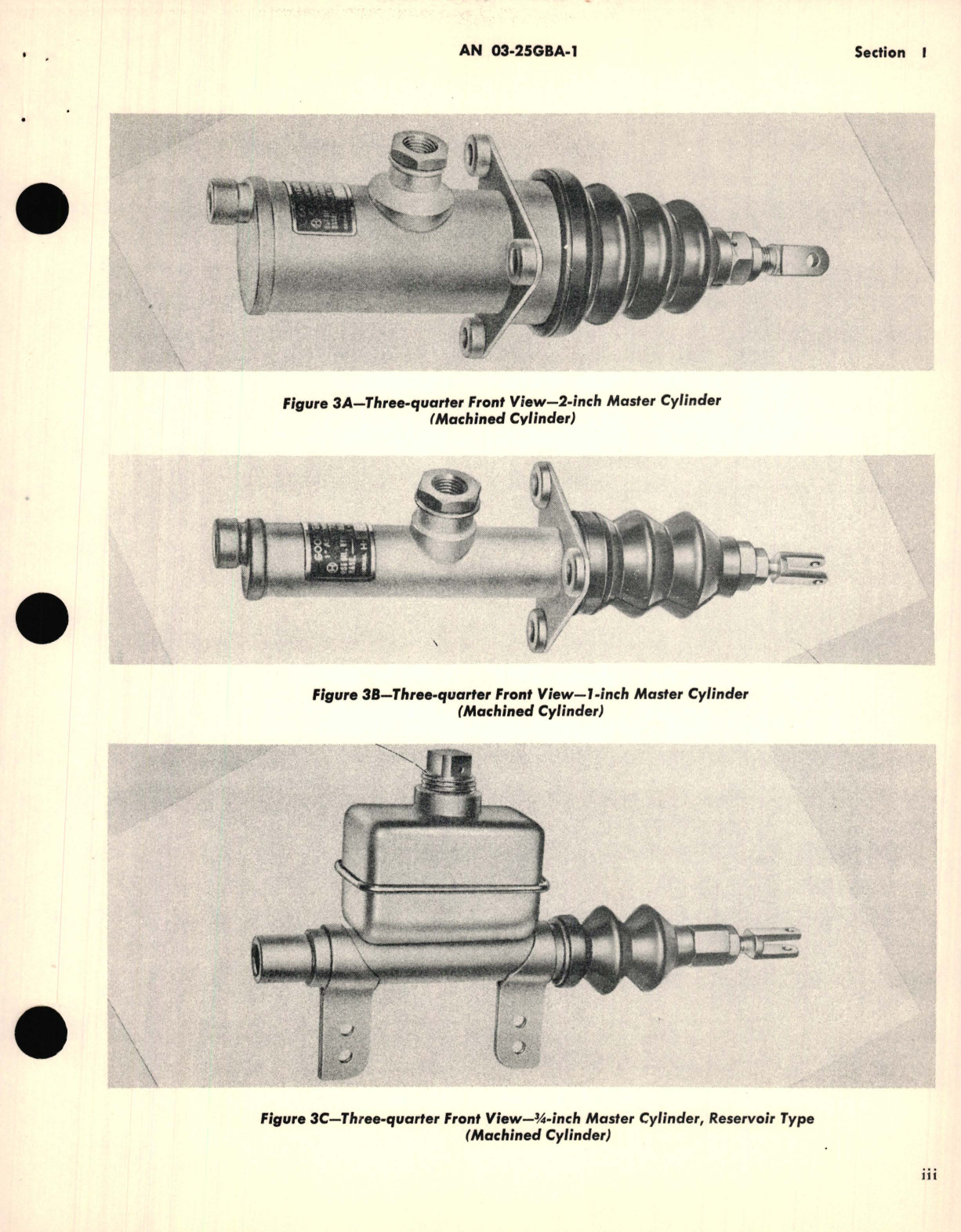 Sample page 5 from AirCorps Library document: Operation, Service and Overhaul Instructions with Parts Catalog for Master Brake Cylinders 