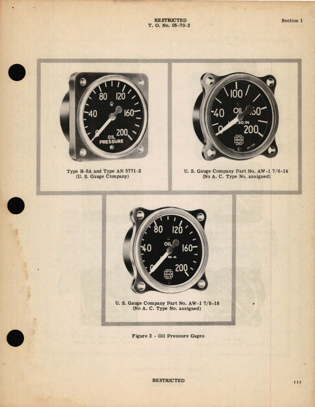 Sample page 7 from AirCorps Library document: Instructions for Pressure Gages