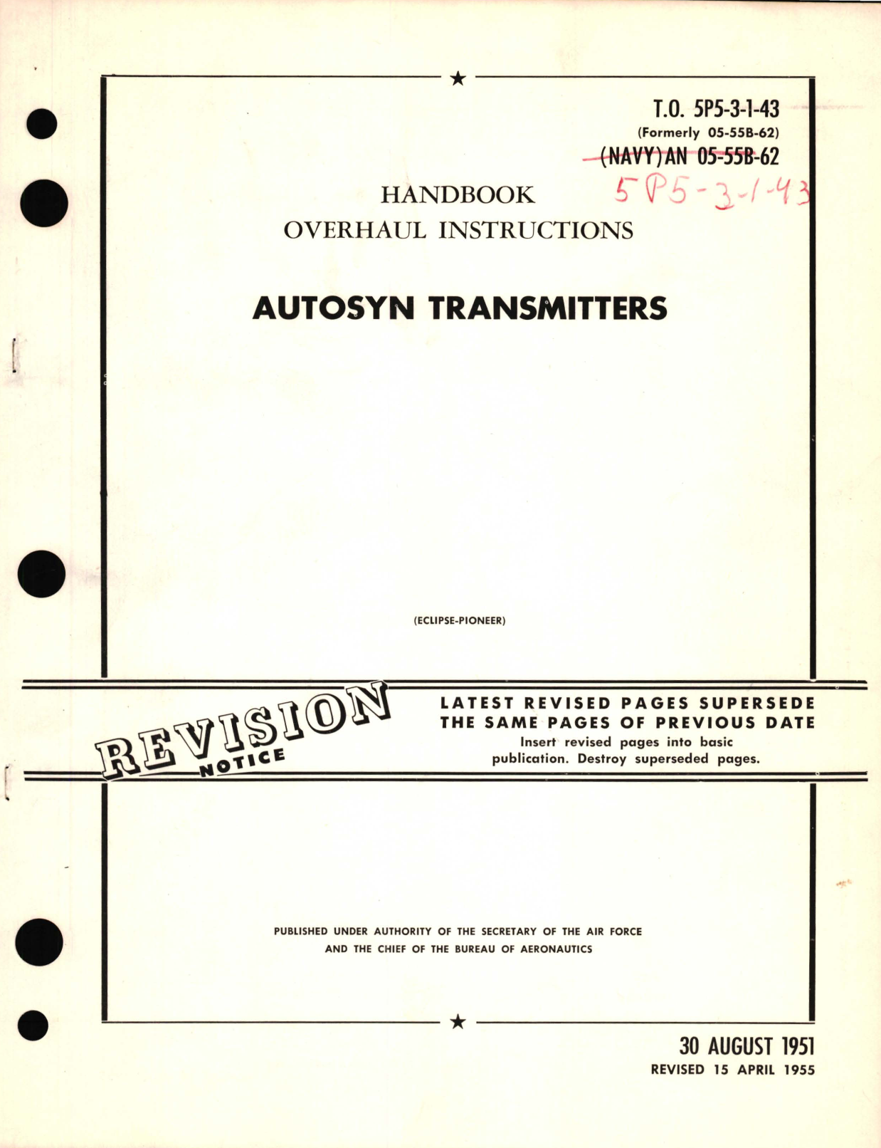 Sample page 1 from AirCorps Library document: Overhaul Instructions for Autosyn Transmitters