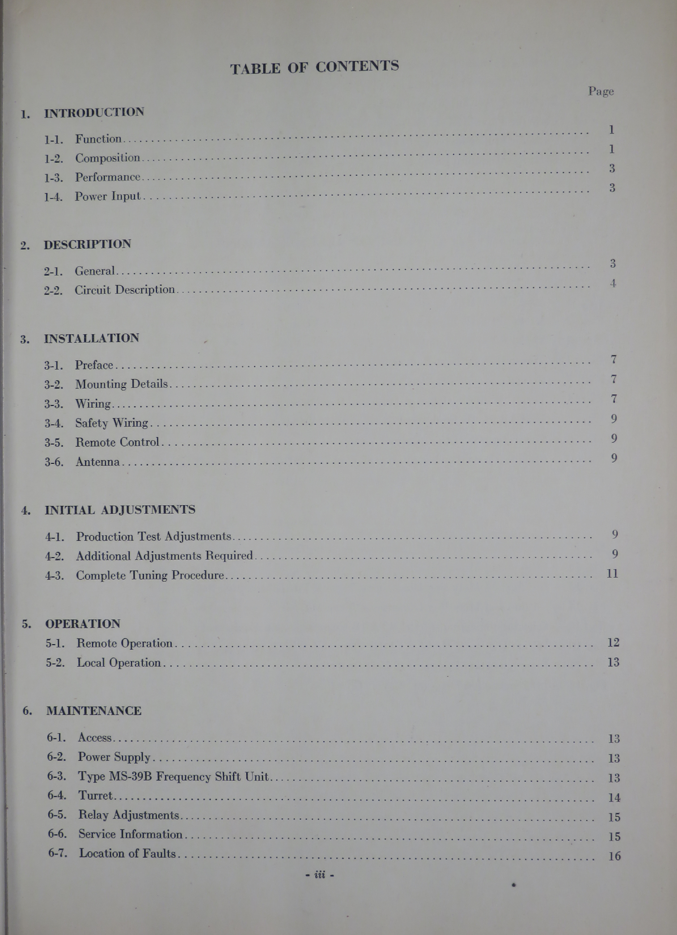 Sample page 5 from AirCorps Library document: Instruction Book for Model RTA-1B Communication Equipment