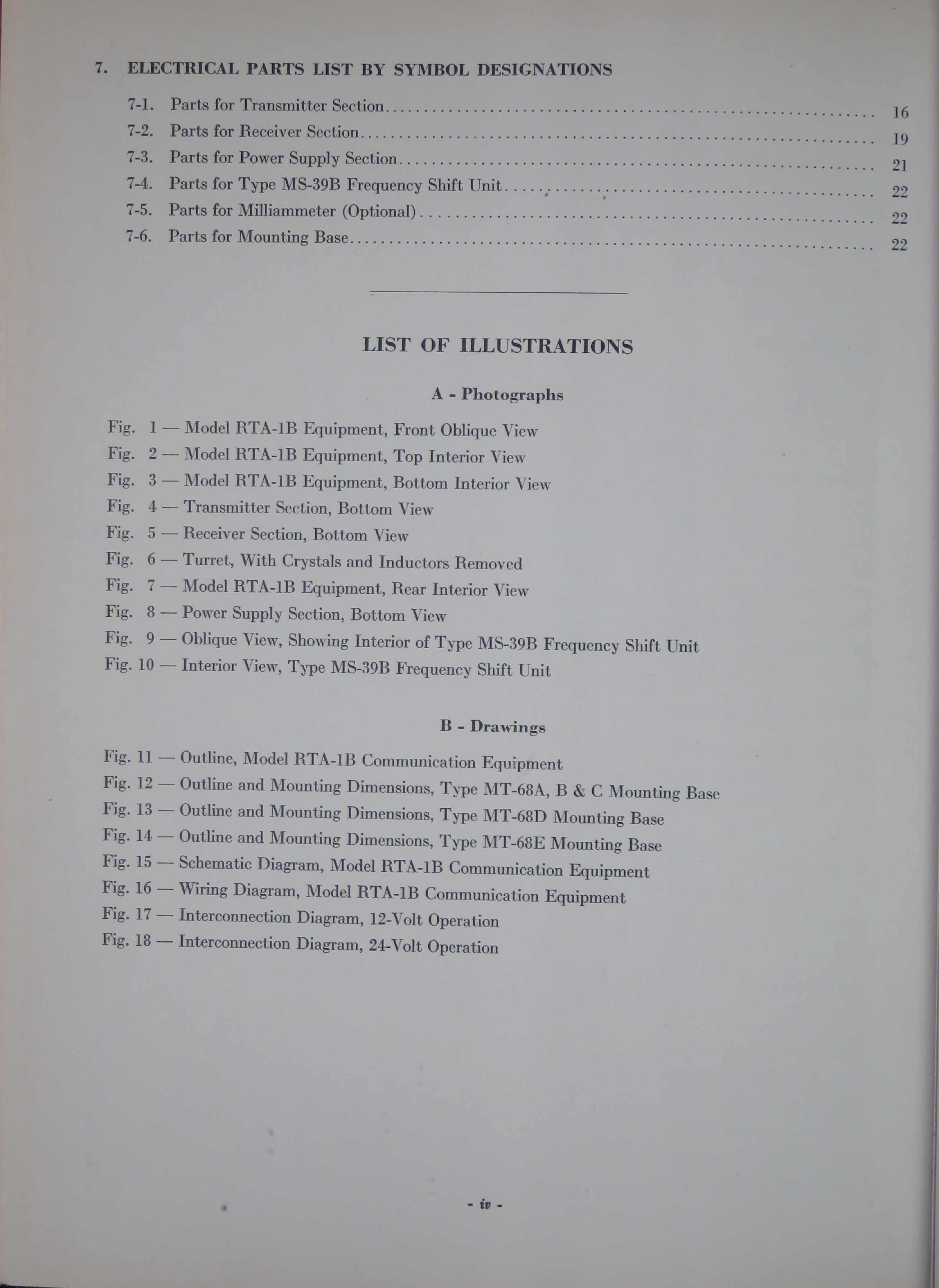 Sample page 6 from AirCorps Library document: Instruction Book for Model RTA-1B Communication Equipment