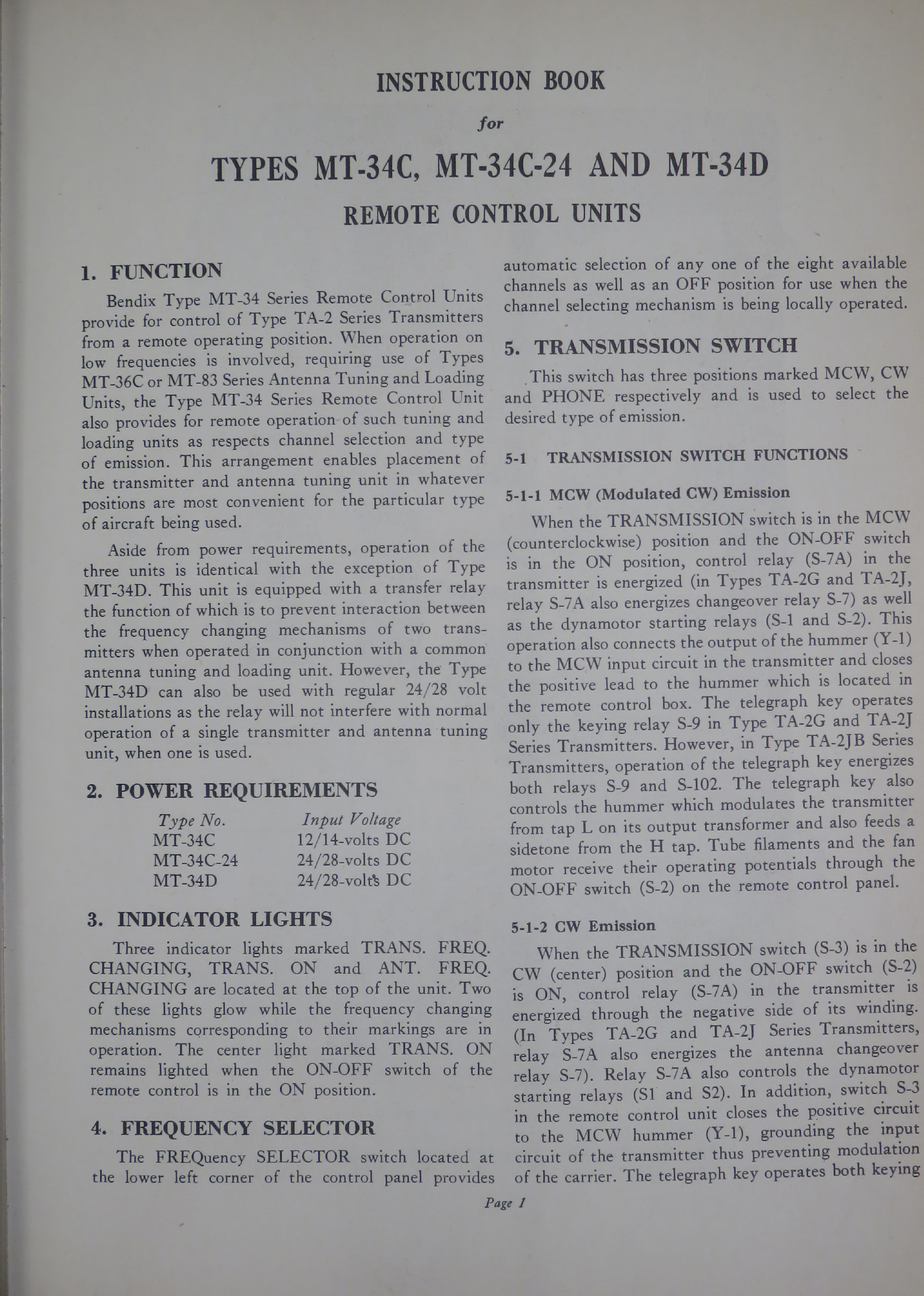 Sample page 7 from AirCorps Library document: Instruction Book for Types MT-34C, MT-34C-24, and MT-34D