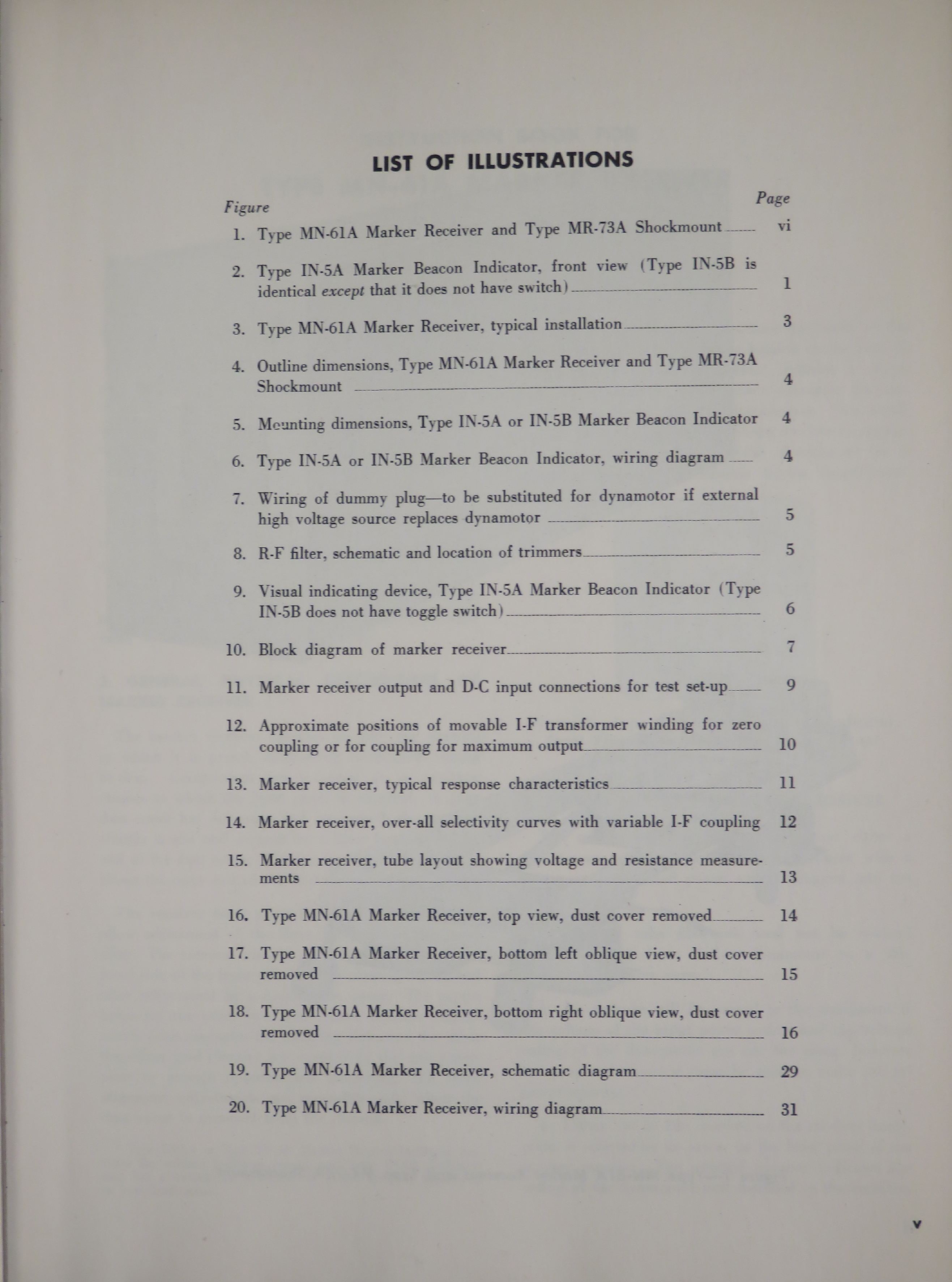 Sample page 7 from AirCorps Library document: Instruction Book for Type MN-61A Marker Receiver