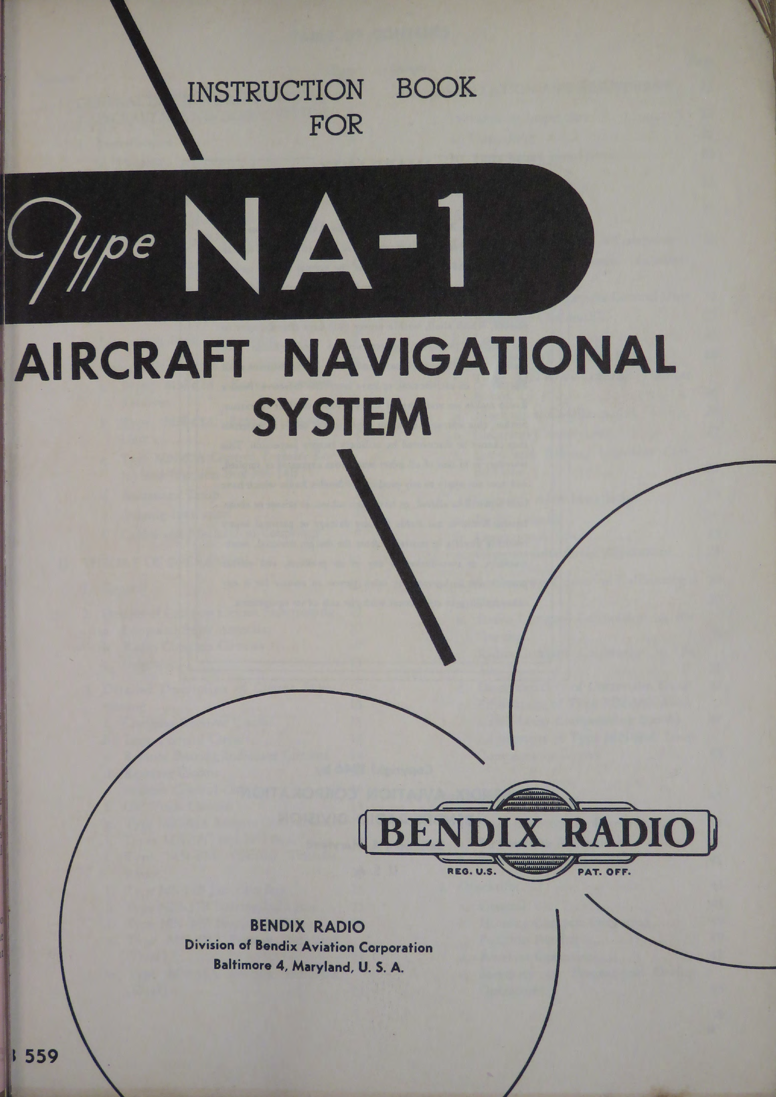 Sample page 5 from AirCorps Library document: Instruction Book for Type NA-1 Aircraft Navigational System
