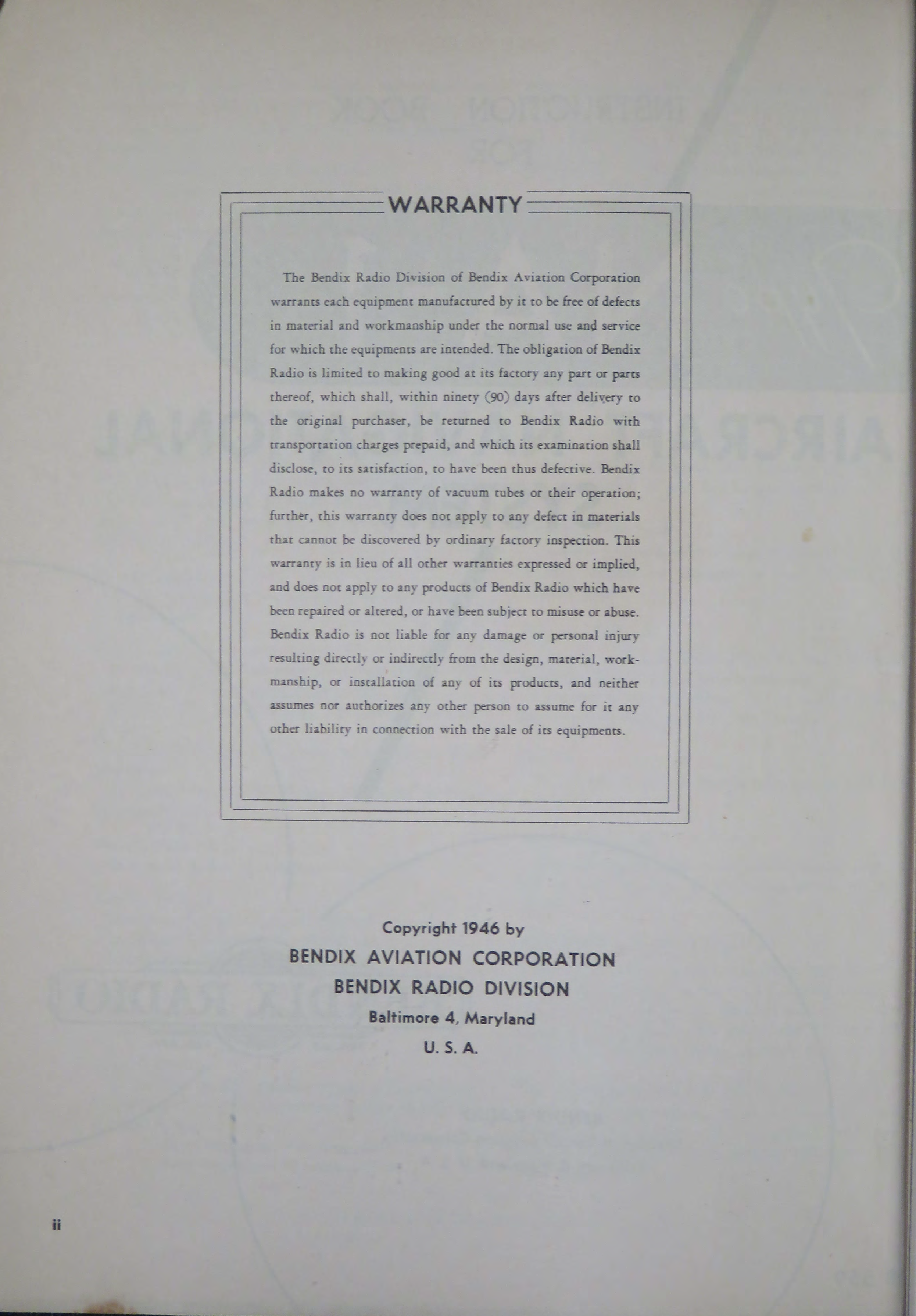 Sample page 6 from AirCorps Library document: Instruction Book for Type NA-1 Aircraft Navigational System