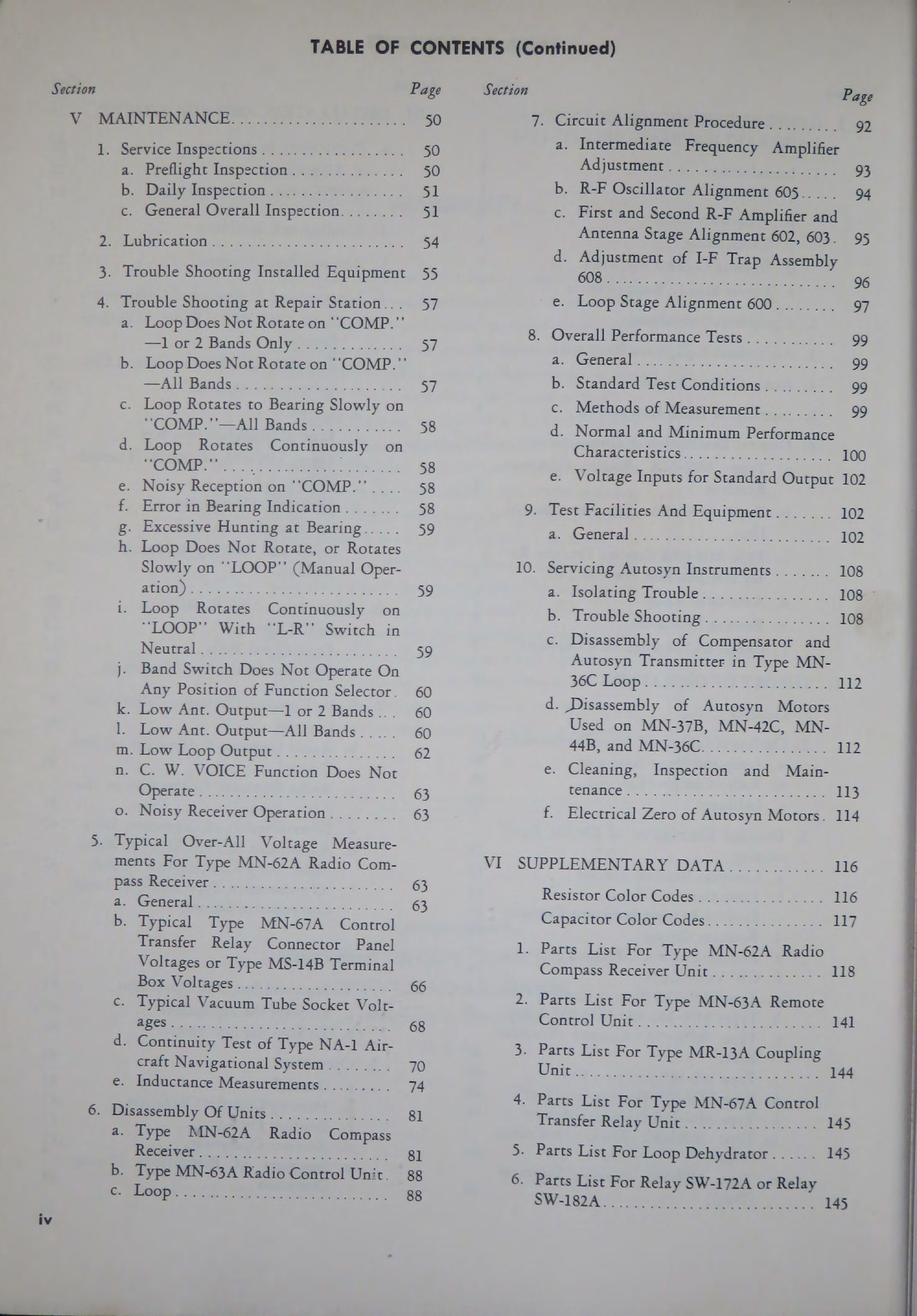 Sample page 8 from AirCorps Library document: Instruction Book for Type NA-1 Aircraft Navigational System