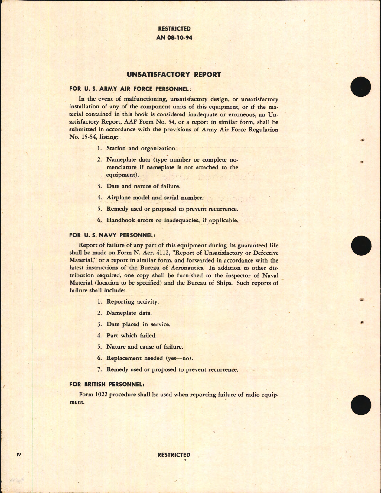 Sample page 6 from AirCorps Library document: Maintenance Instructions for Radio Set SCR-578-A or SCR-578-B