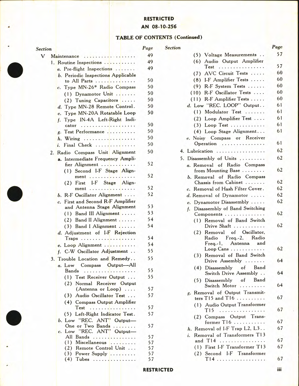 Sample page 5 from AirCorps Library document: Maintenance Instructions for Radio Compasses