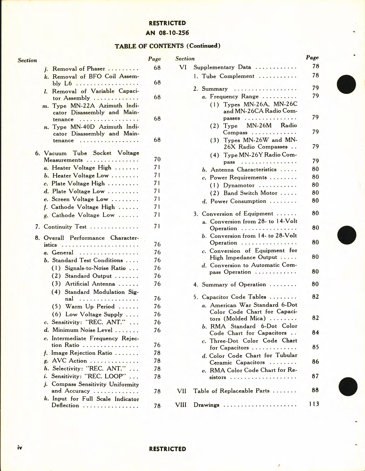 Sample page 6 from AirCorps Library document: Maintenance Instructions for Radio Compasses