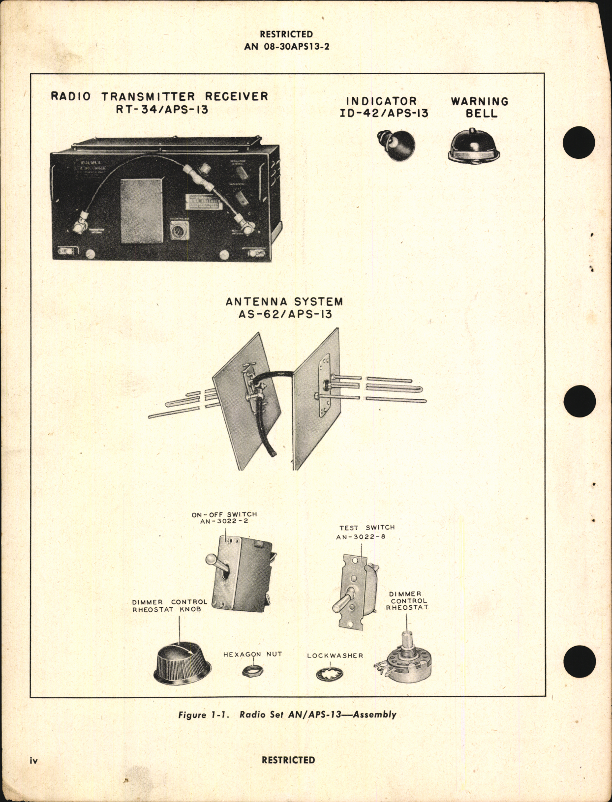 Sample page 8 from AirCorps Library document: Operating Instructions for Radio Set AN/APS-13