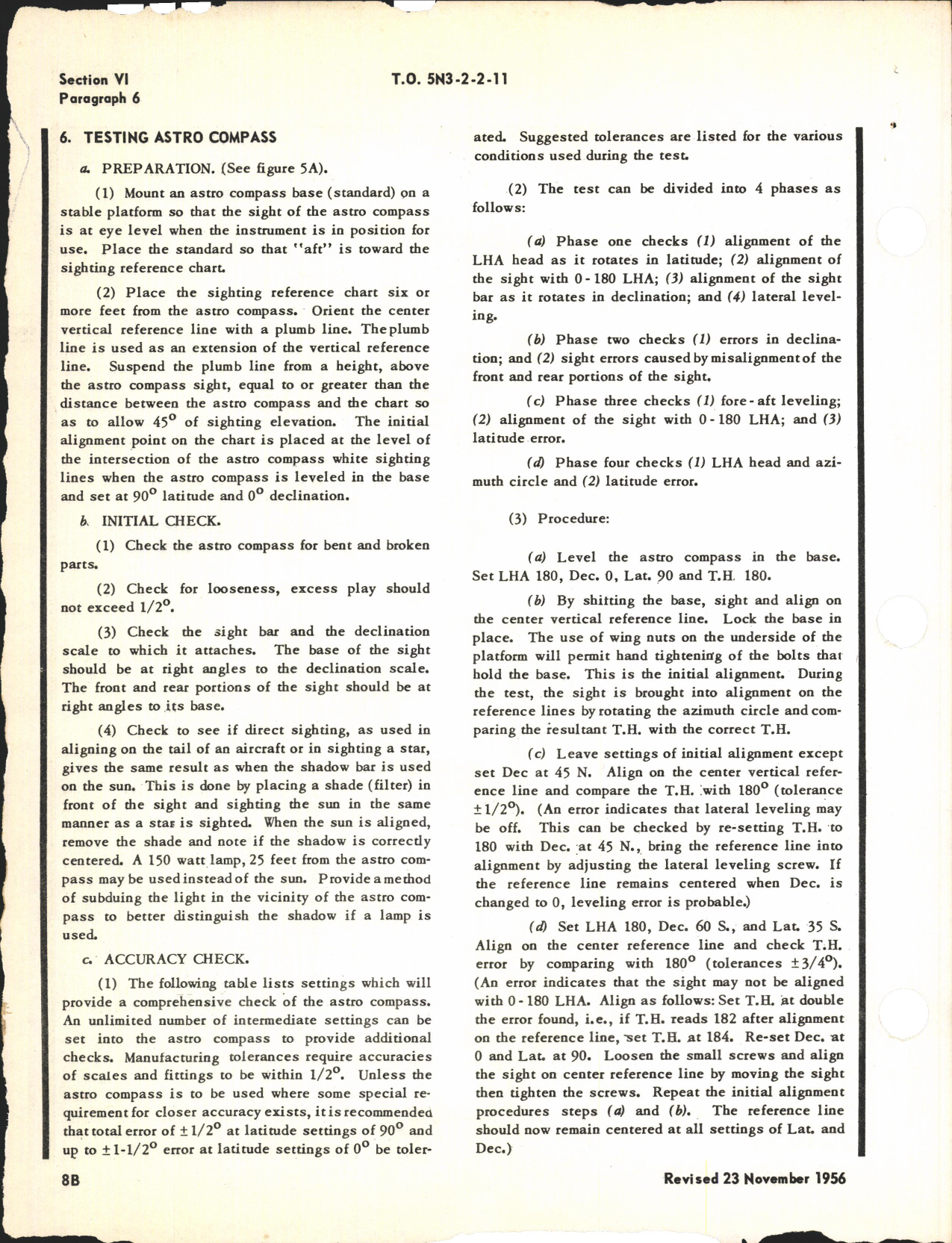 Sample page 4 from AirCorps Library document: Operation, Service, & Overhaul Inst w/ Parts Catalog for Astro Compass