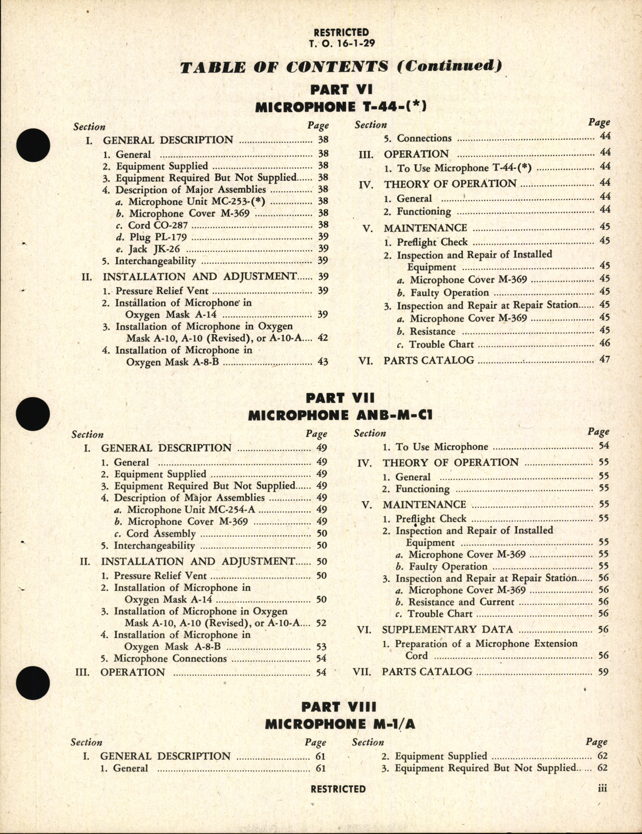 Sample page 7 from AirCorps Library document: Maintenance Instructions for Headsets and Microphones