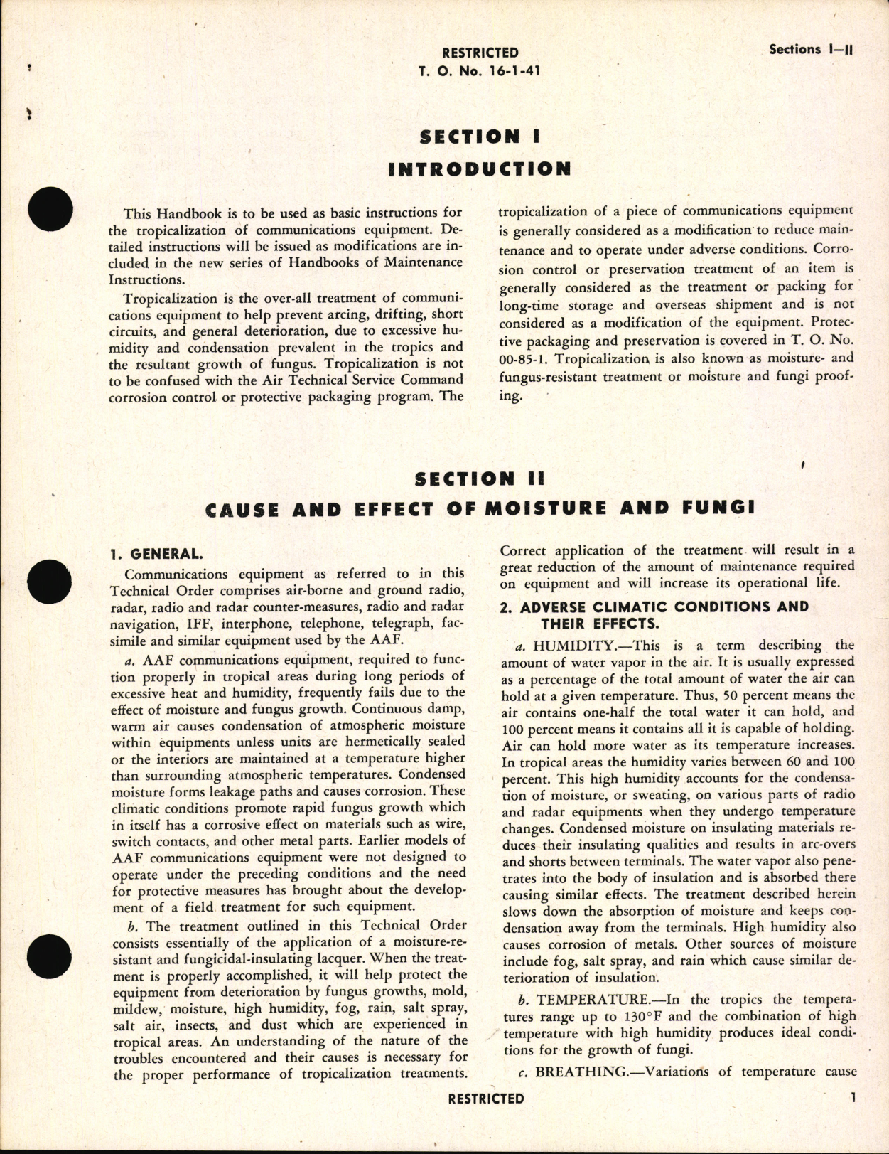 Sample page 5 from AirCorps Library document: General Instructions for Tropicalization of Communications Equipment