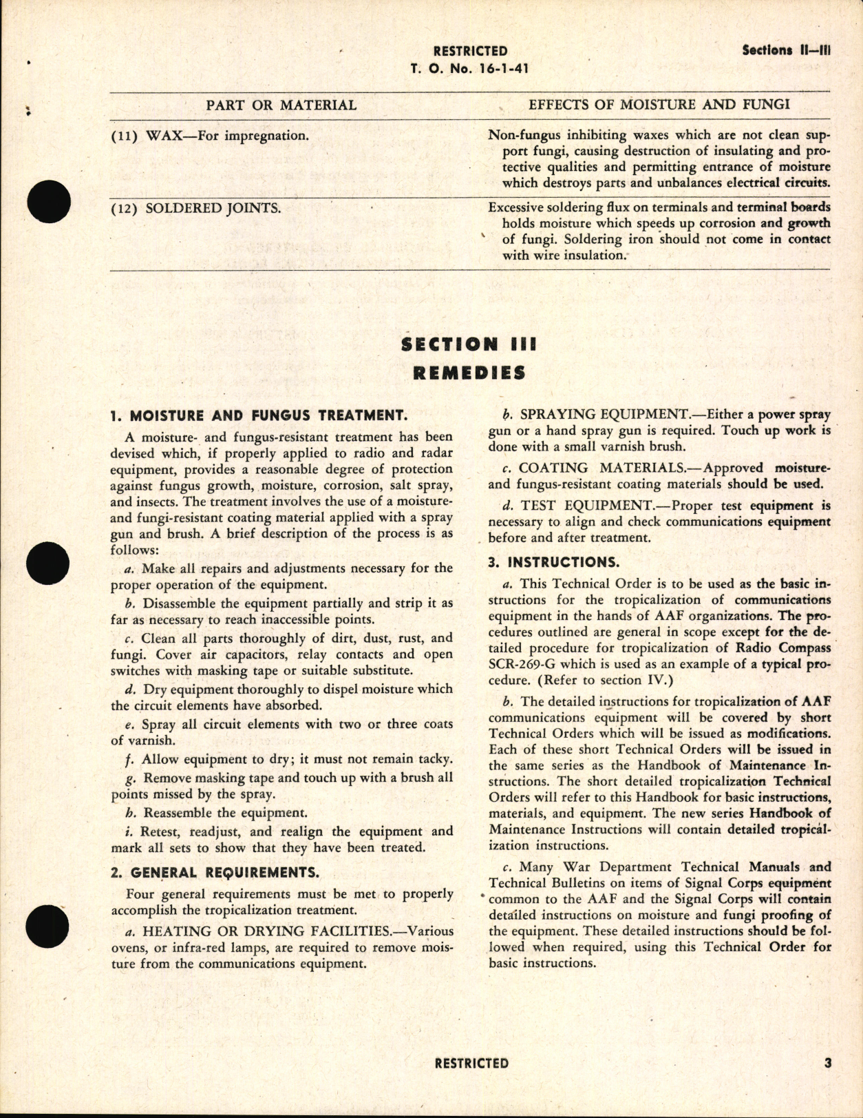 Sample page 7 from AirCorps Library document: General Instructions for Tropicalization of Communications Equipment