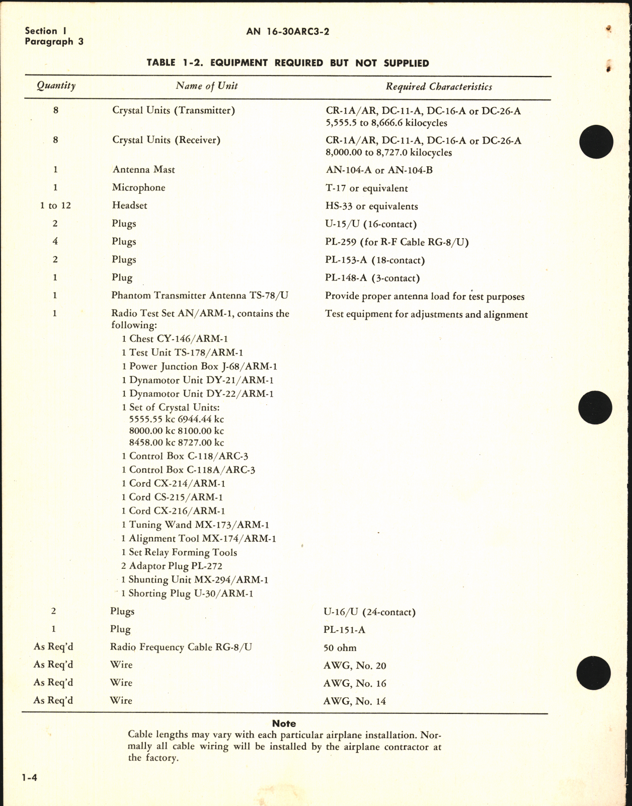 Sample page 8 from AirCorps Library document: Operating Instructions for Radio Set AN/ARC-3