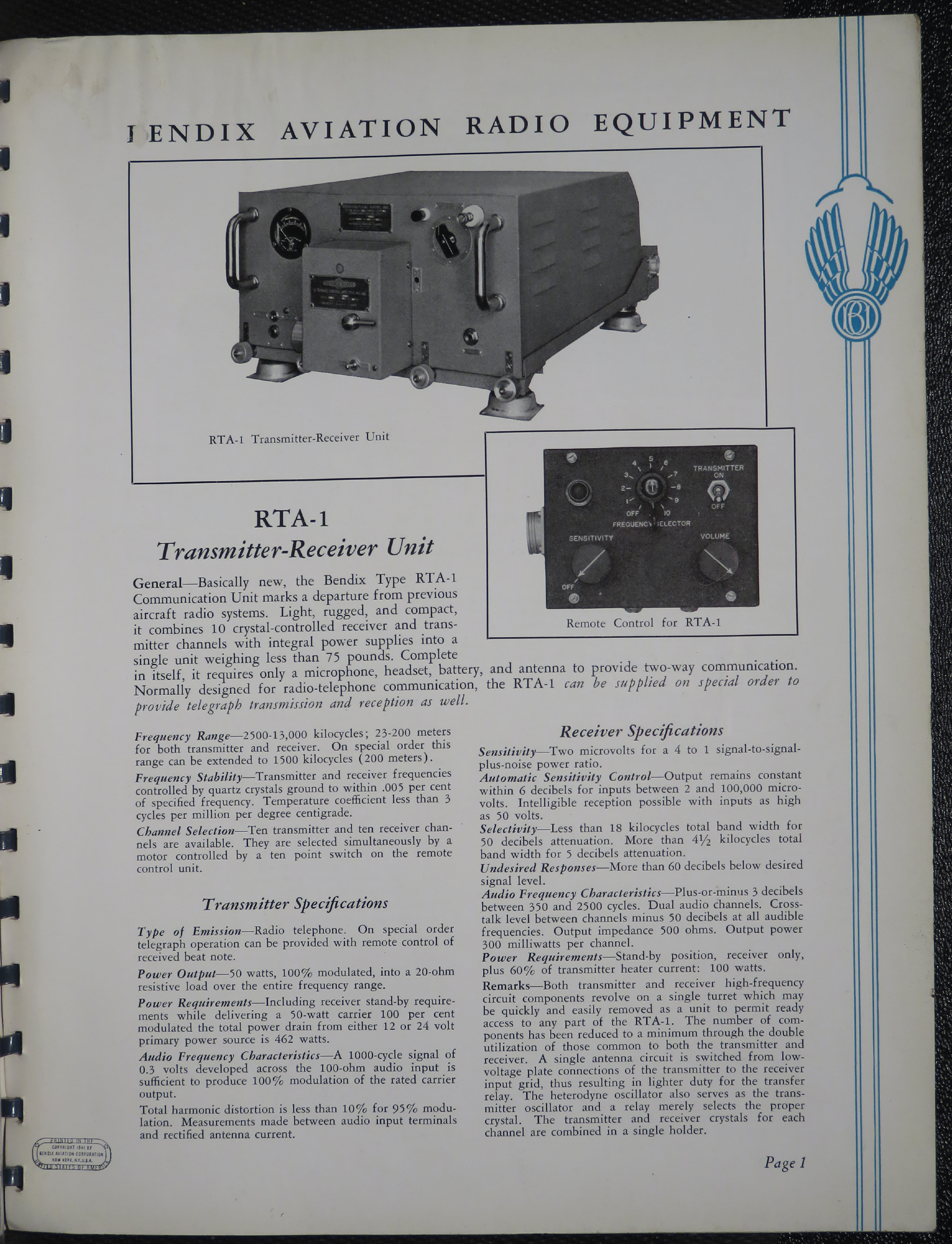 Sample page 5 from AirCorps Library document: Bendix Radio - Aviation Radio Equipment