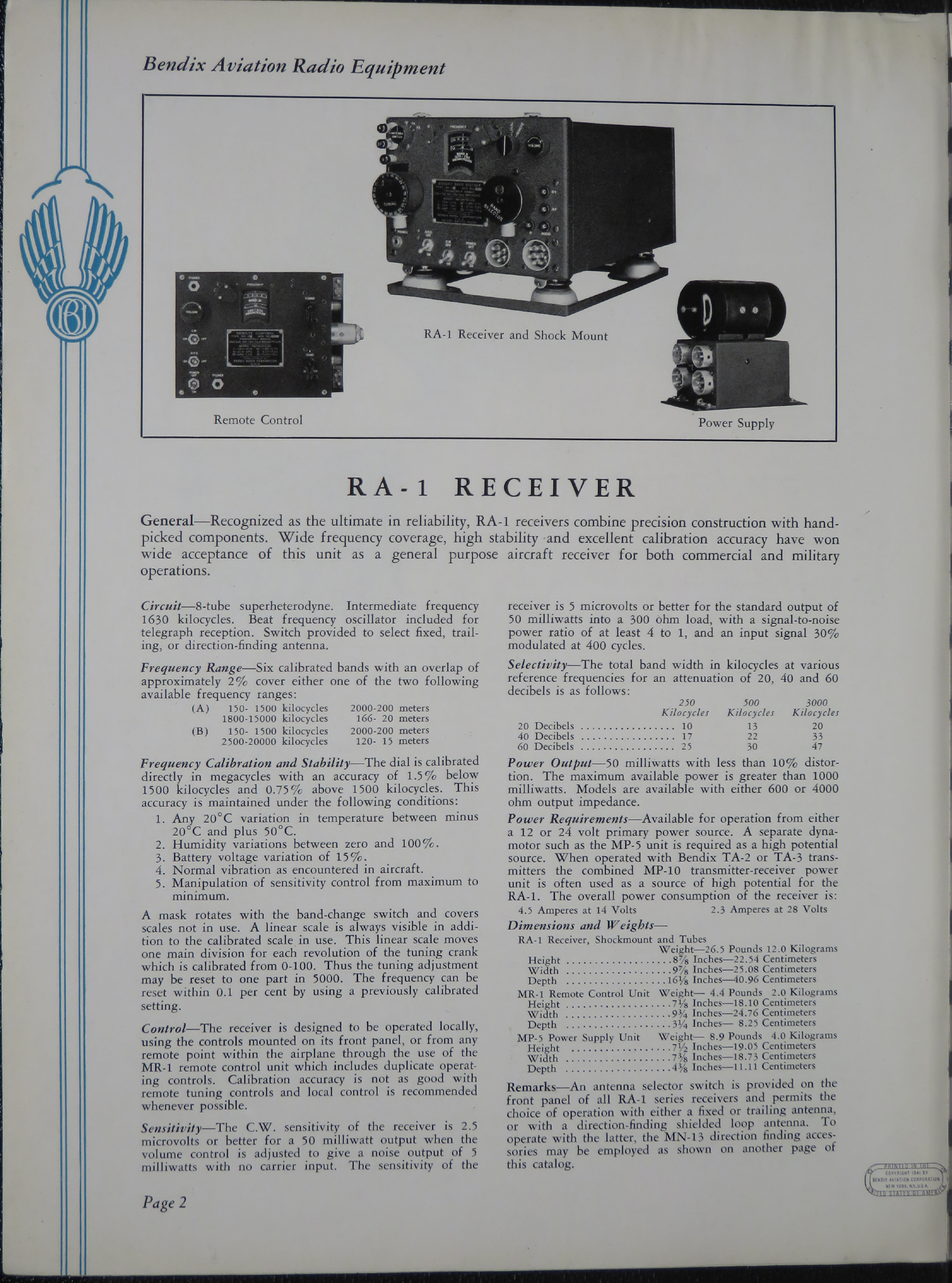Sample page 6 from AirCorps Library document: Bendix Radio - Aviation Radio Equipment