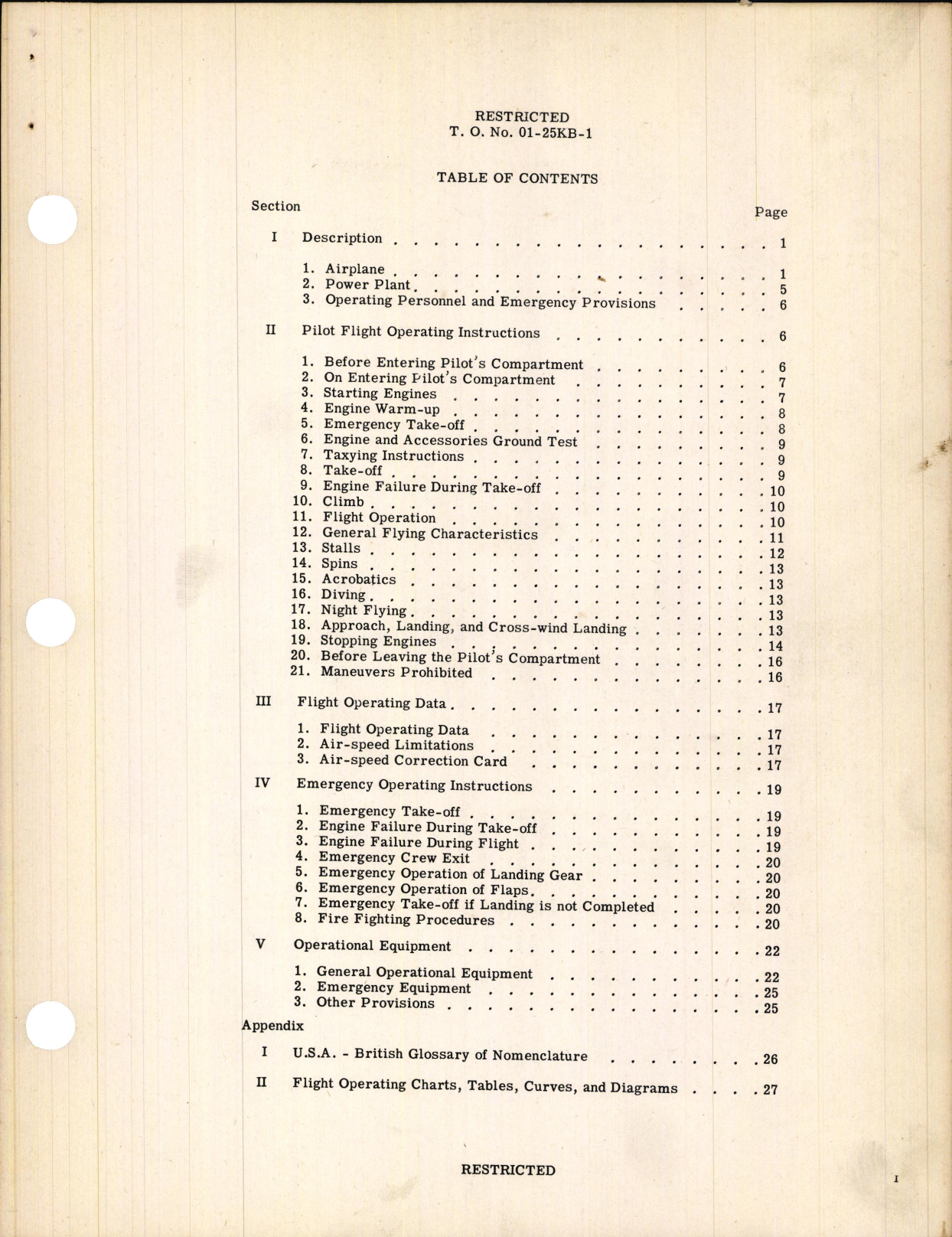 Sample page 5 from AirCorps Library document: Pilot's Flight Operating Instructions for Army Model AT-9A