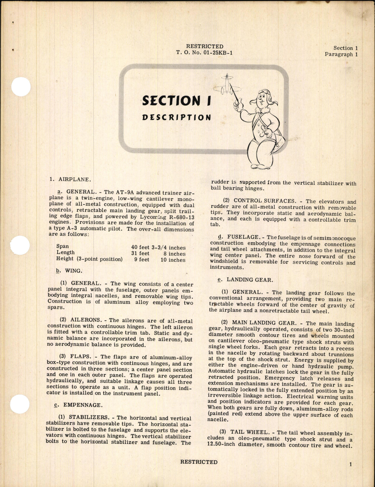 Sample page 7 from AirCorps Library document: Pilot's Flight Operating Instructions for Army Model AT-9A