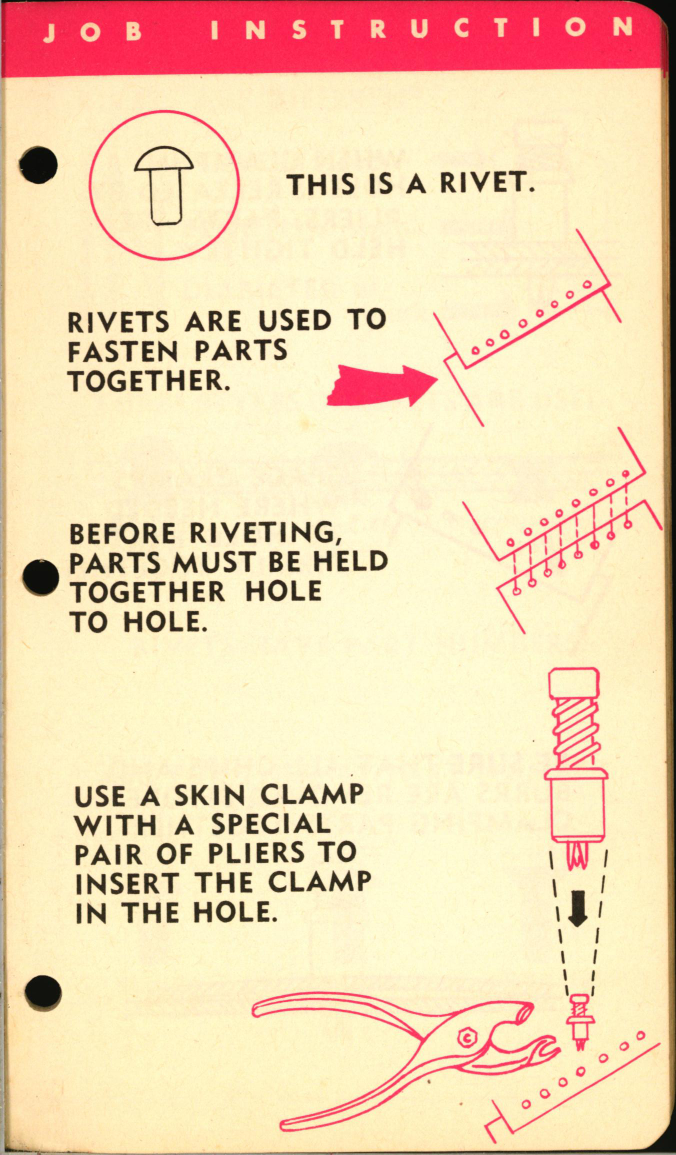 Sample page 3 from AirCorps Library document: Job Instruction - Riveting No. 2