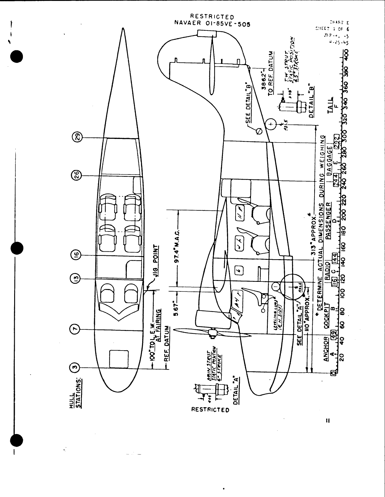 Sample page 2 from AirCorps Library document: Basic Weight Check List & Loading Data - Grumman Goose JRF-4 - JRF-5