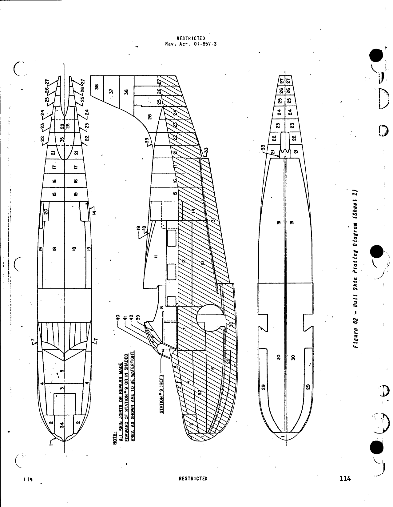 Sample page  121 from AirCorps Library document: Structural Repair - Grumman Goose - JRF-1, JRF-2, JRF-3, JRF-4, JRF-5, JRF-6B