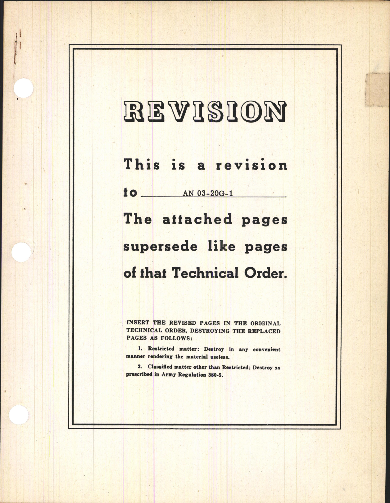 Sample page 1 from AirCorps Library document: Handbook of Instructions with Parts Catalog for Model R002 Manual Controlled Propeller 