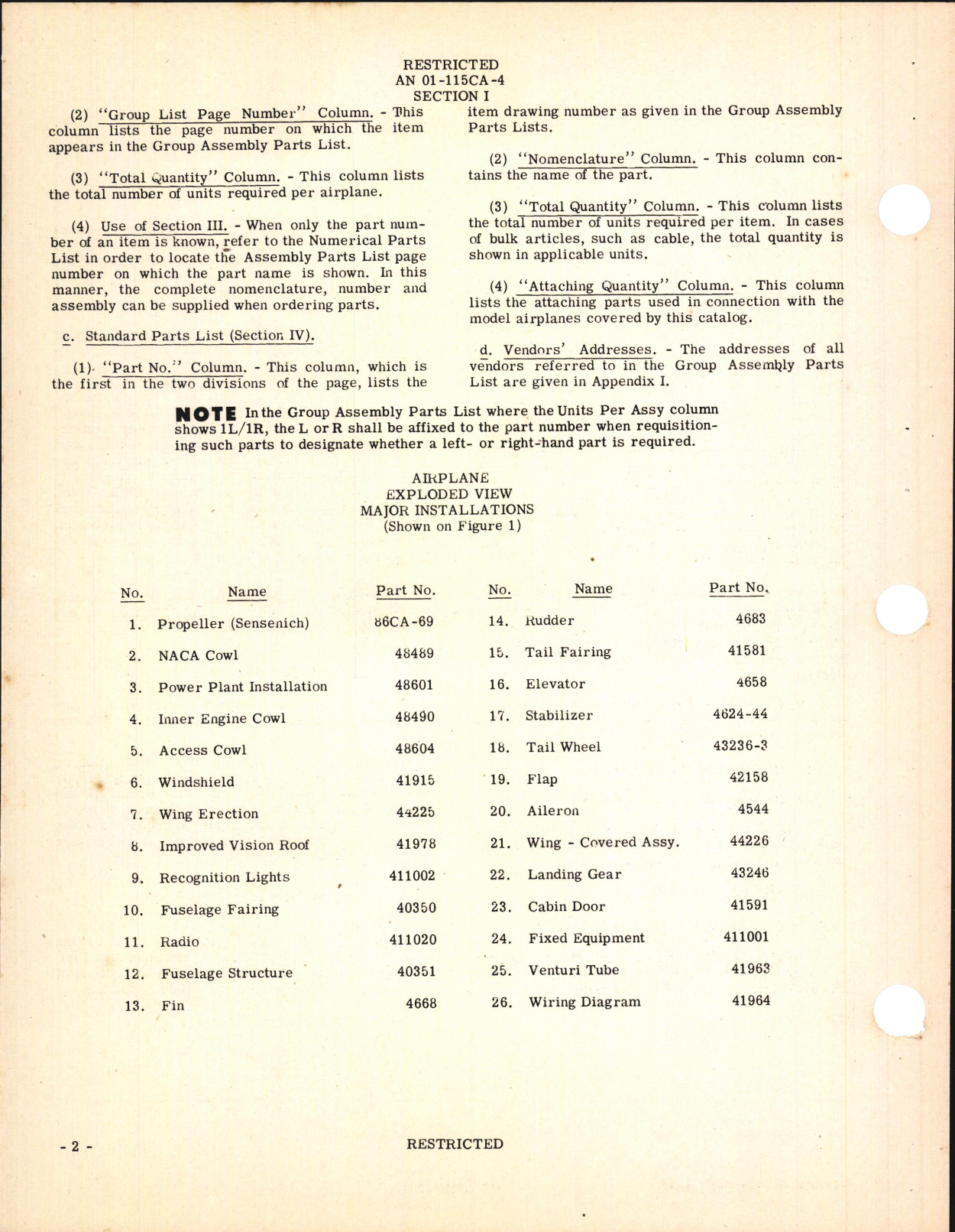 Sample page 6 from AirCorps Library document: Airplane Parts Catalog for UC-61A and UC-61K