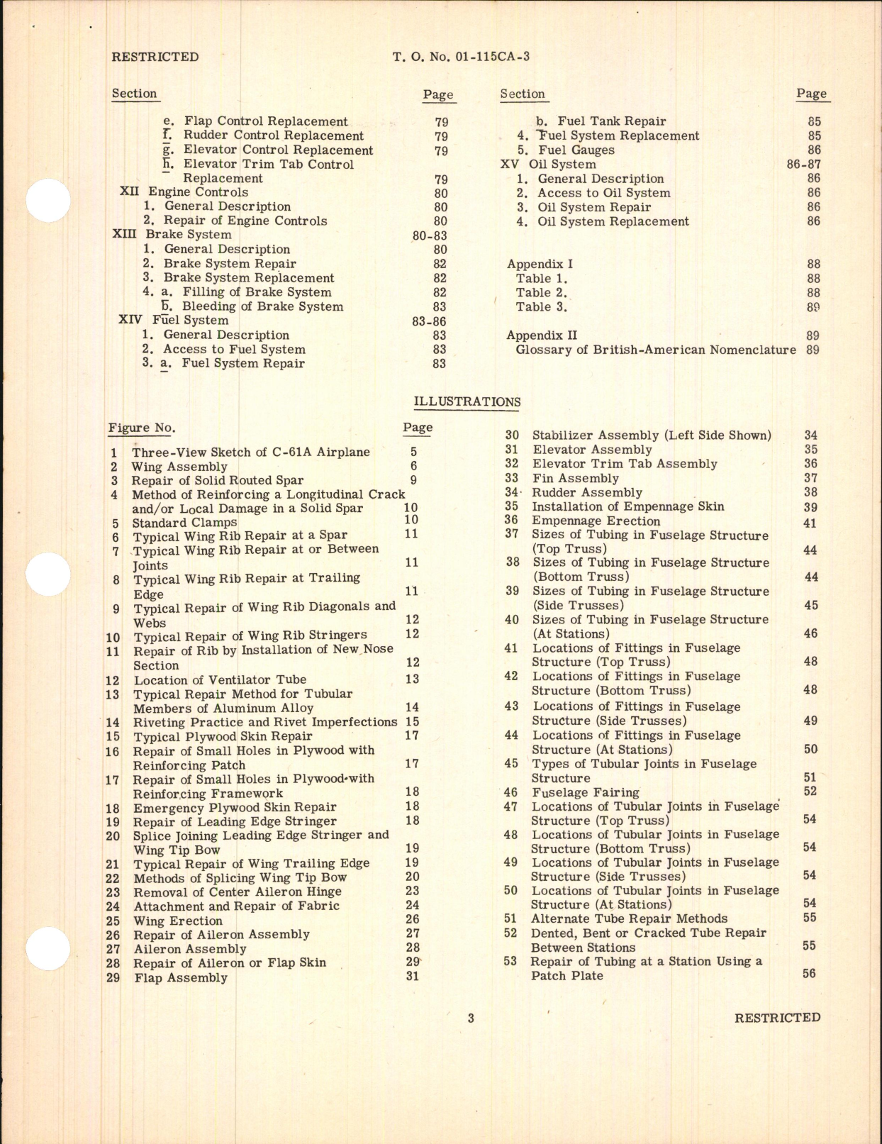 Sample page 5 from AirCorps Library document: Handbook of Instructions for the Structural Repair of the C-61 Series Transport Airplanes