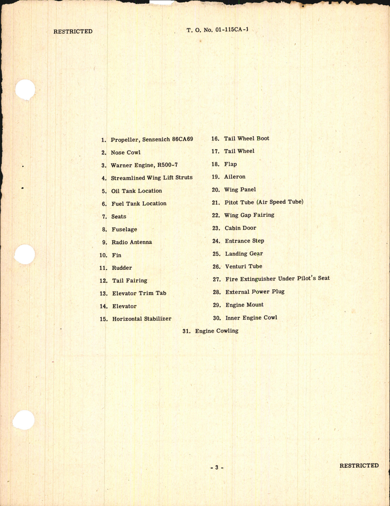 Sample page 7 from AirCorps Library document: Pilot's Flight Operating Instructions for UC-61, UC-61A, GK-1