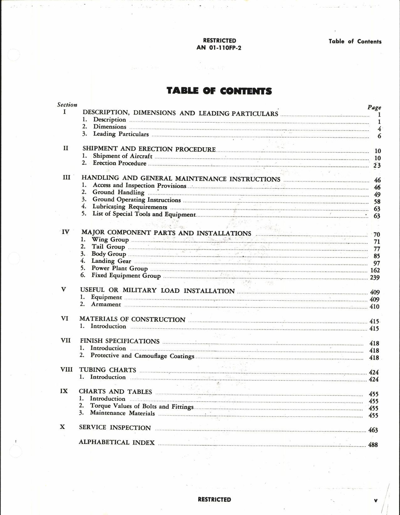 Sample page 7 from AirCorps Library document: Erection and Maintenance Instructions for Army Models P-63A and P-63C