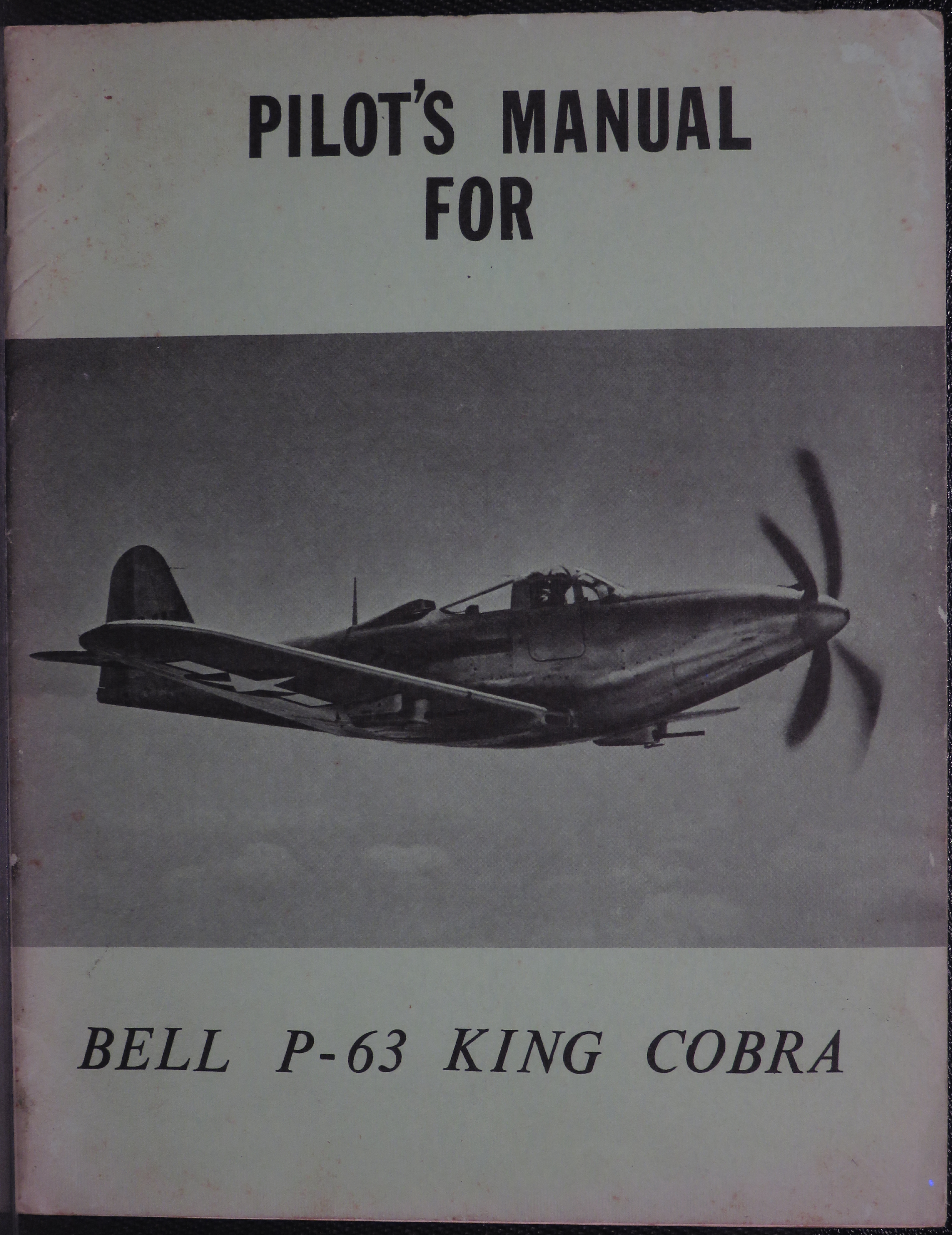 Sample page 1 from AirCorps Library document: Pilots Manual for Bell P-63 King Cobra