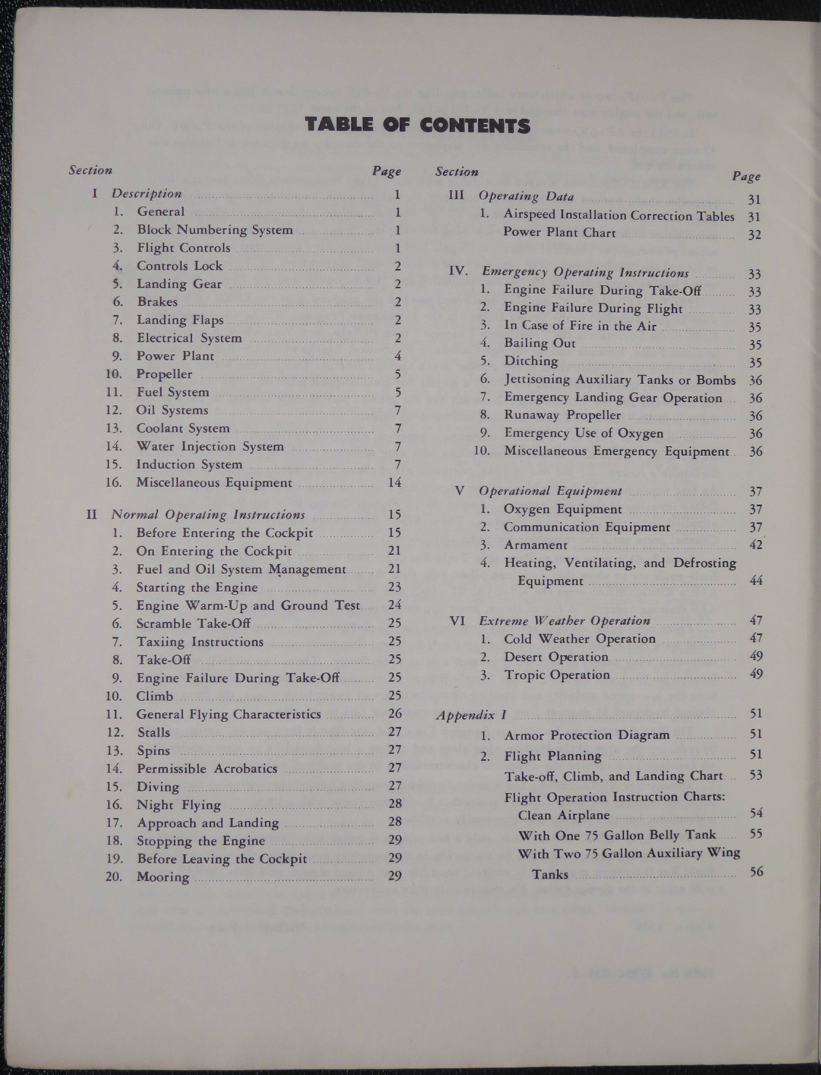 Sample page 6 from AirCorps Library document: Pilots Manual for Bell P-63 King Cobra