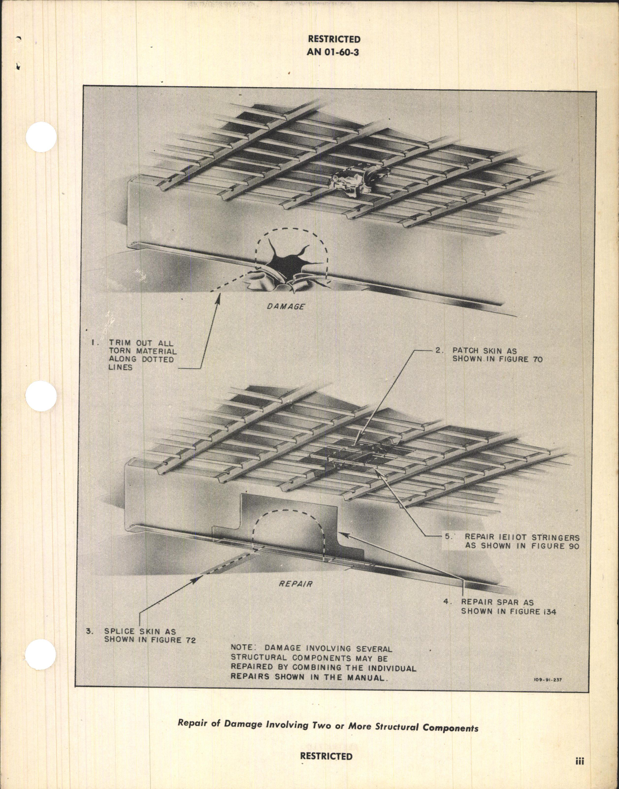 Sample page 5 from AirCorps Library document: Structural Repair Instructions for A-36 Series and P-51 Series