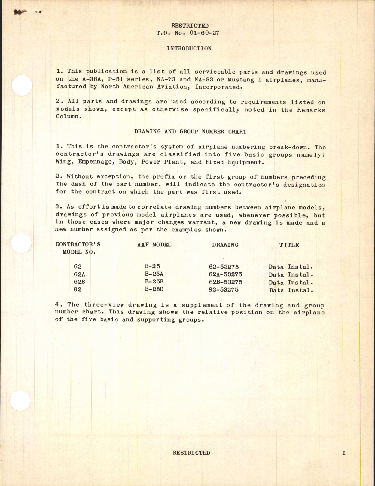 Sample page 5 from AirCorps Library document: Interchangeable Parts List for A-36A, P-51 Series, and Mustang I Airplanes